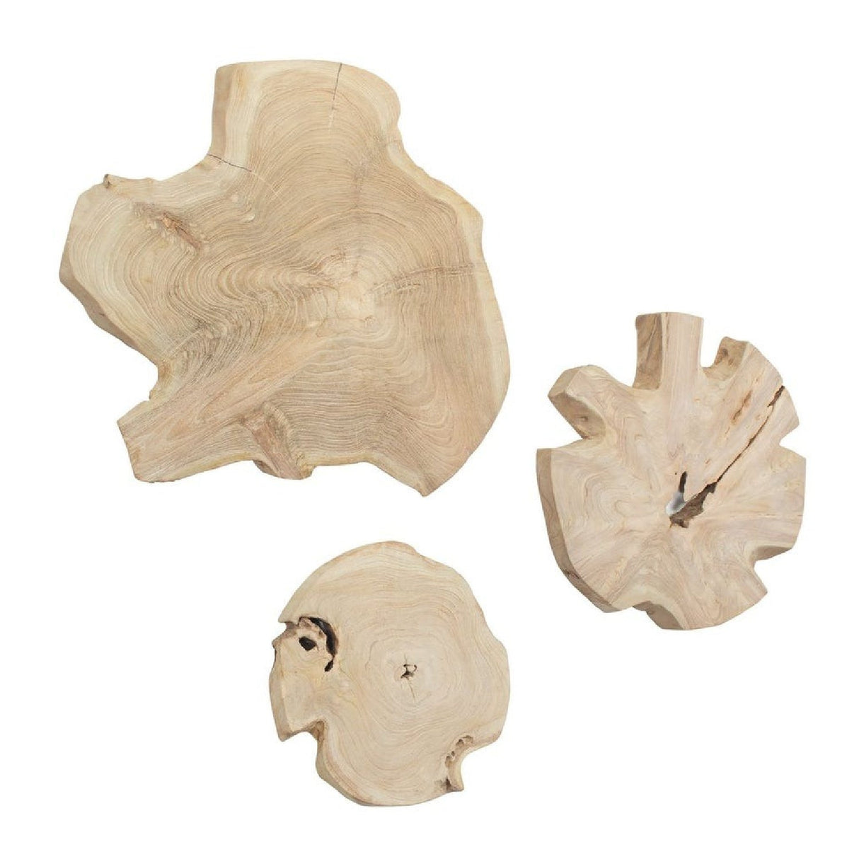 Bleached Teak Indoor/Outdoor Wall Decor (3) | Uttermost Kalani - www.oroa.com