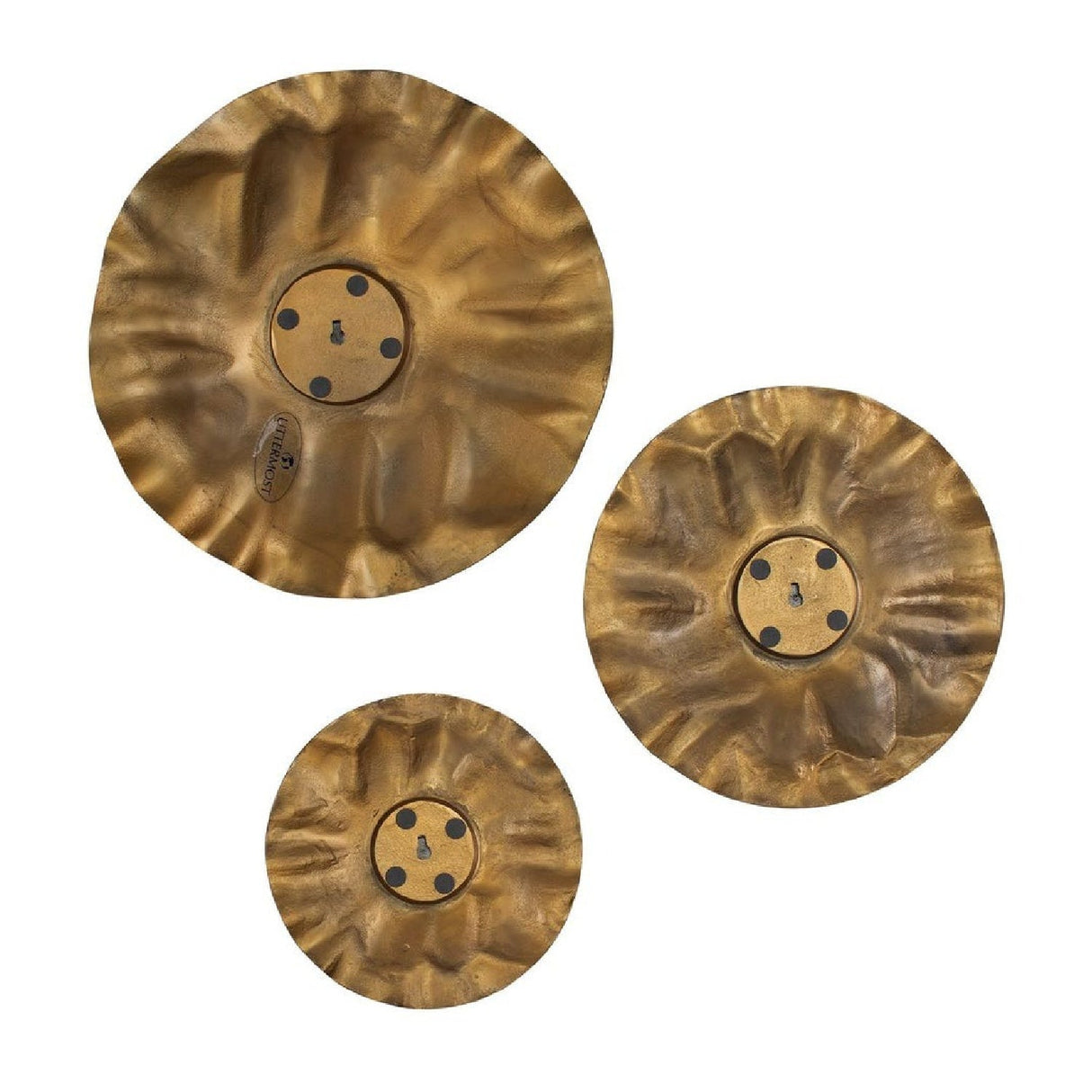 Modern European furniture - Aluminum Discs Indoor/Outdoor Wall Decor Set (3) - www.oroa.com
