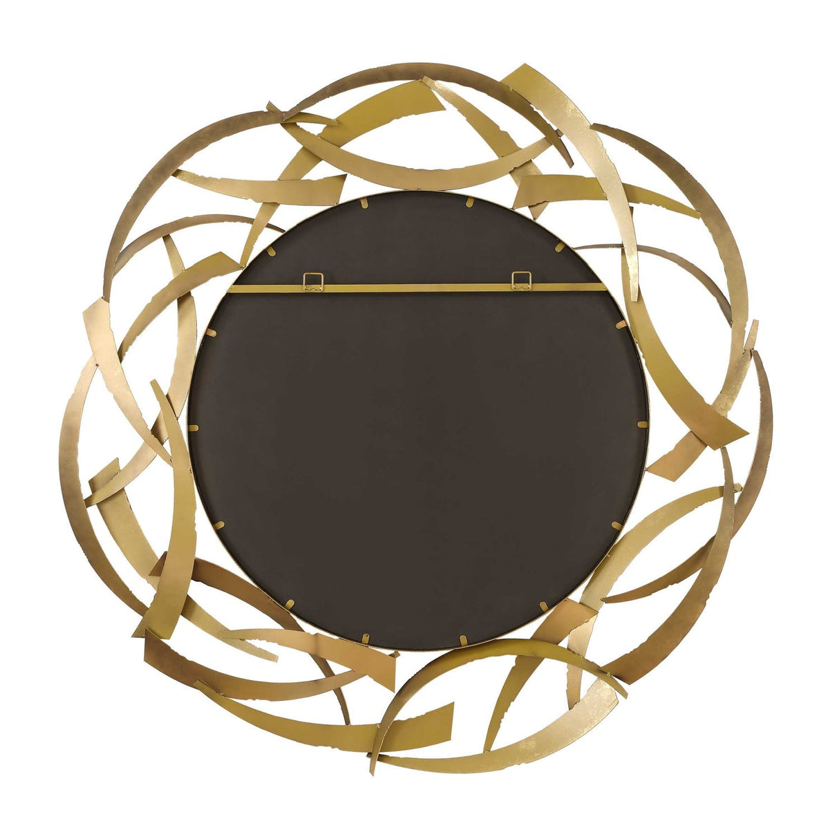 Modern European furniture - Bronze Framed Round Mirror - www.oroa.com