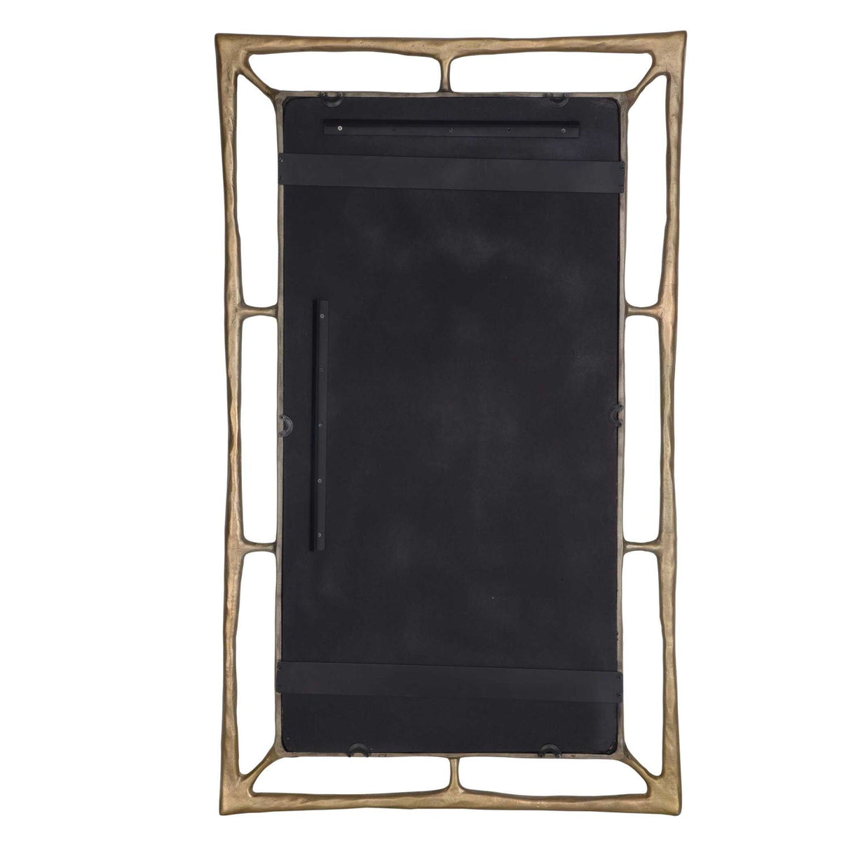 Modern European furniture - Antique Brass Rectangular Mirror - www.oroa.com