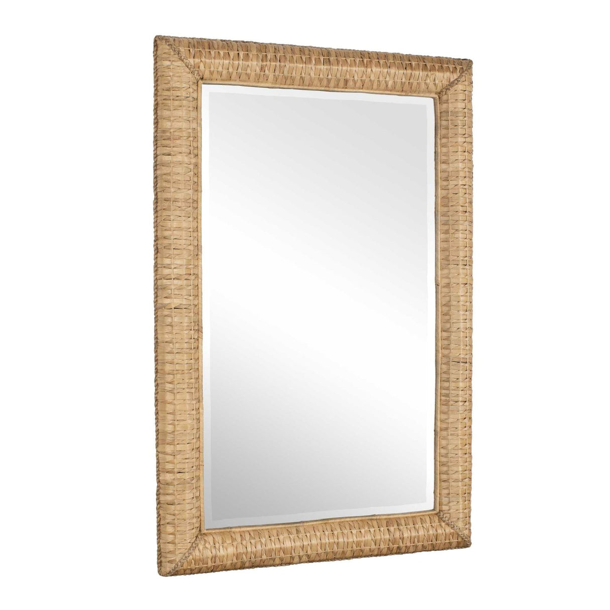 Modern European furniture - Rectangular Seagrass Mirror - www.oroa.com