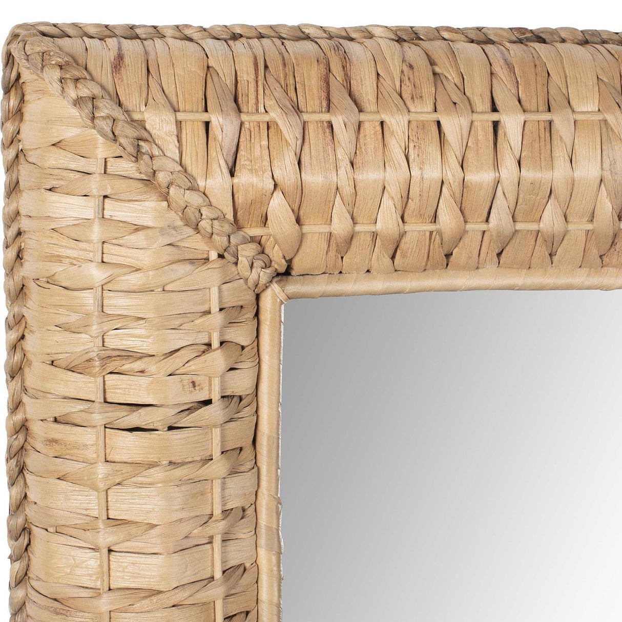 Modern European furniture - Rectangular Seagrass Mirror - www.oroa.com