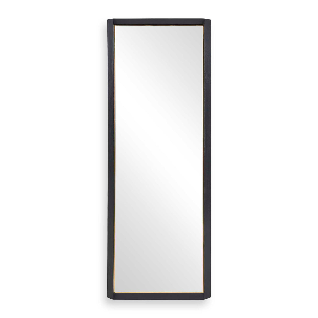 Modern European furniture - Black Wooden Tall Mirror - www.oroa.com