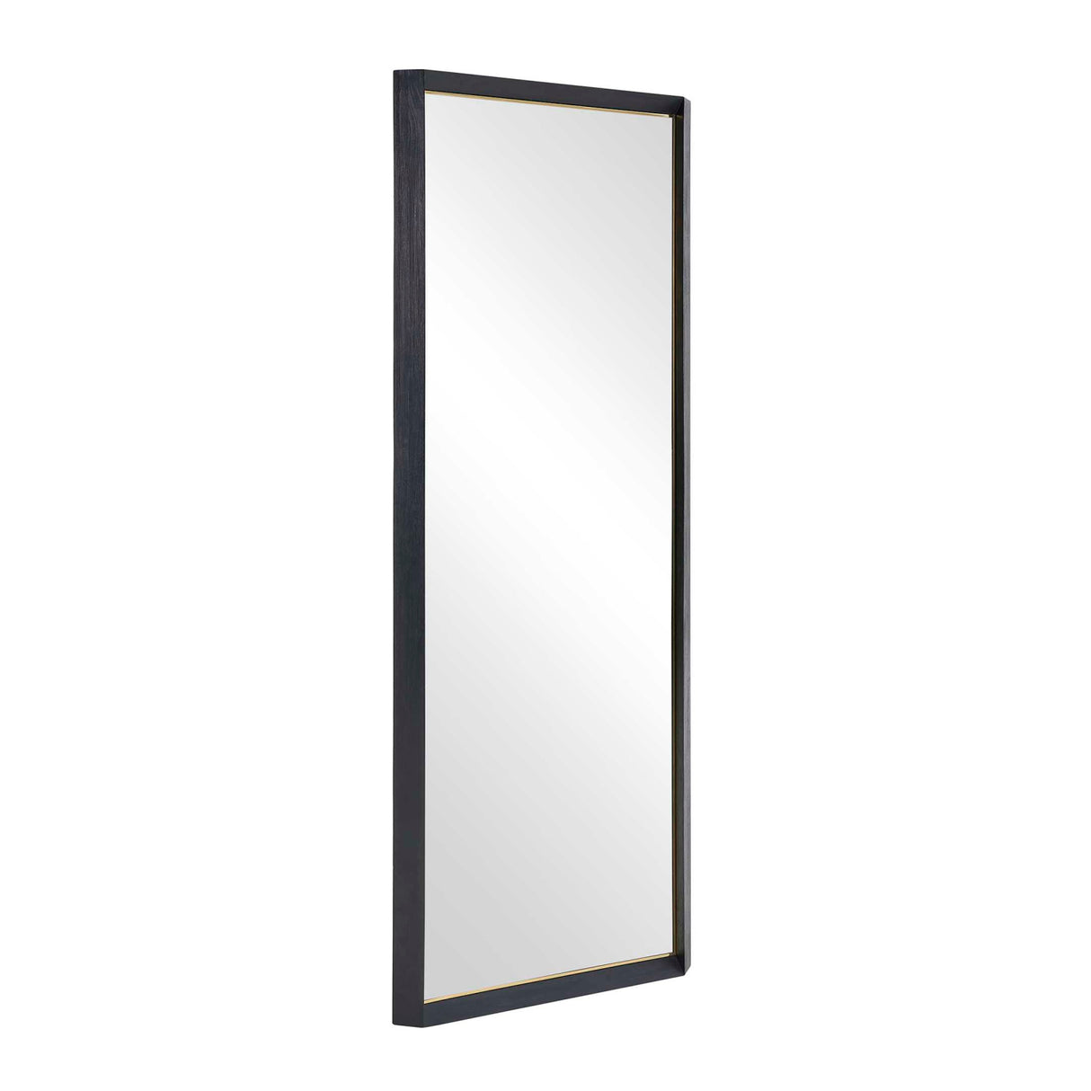 Modern European furniture - Black Wooden Tall Mirror - www.oroa.com