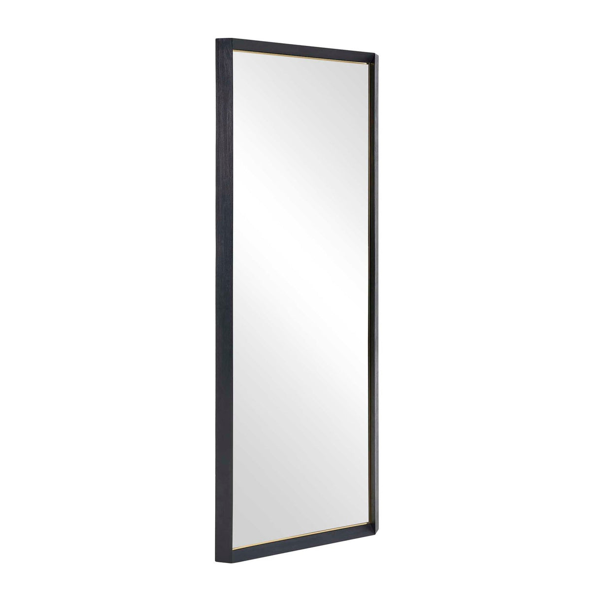 Modern European furniture - Black Wooden Tall Mirror - www.oroa.com
