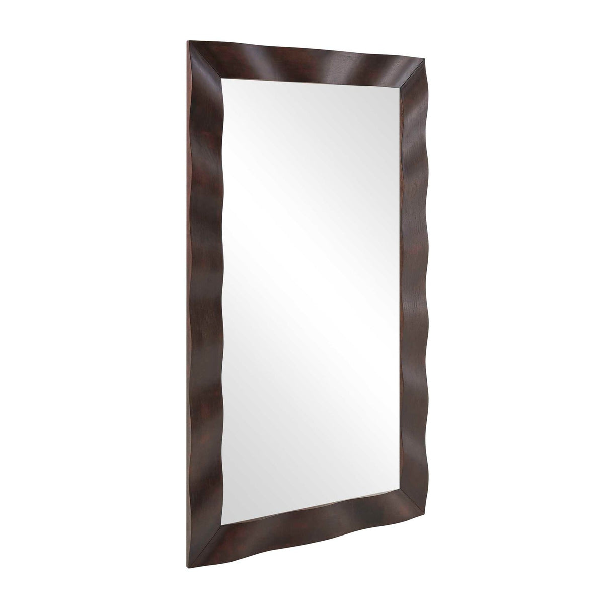 Modern European furniture - Wavy Wood Framed Mirror - www.oroa.com