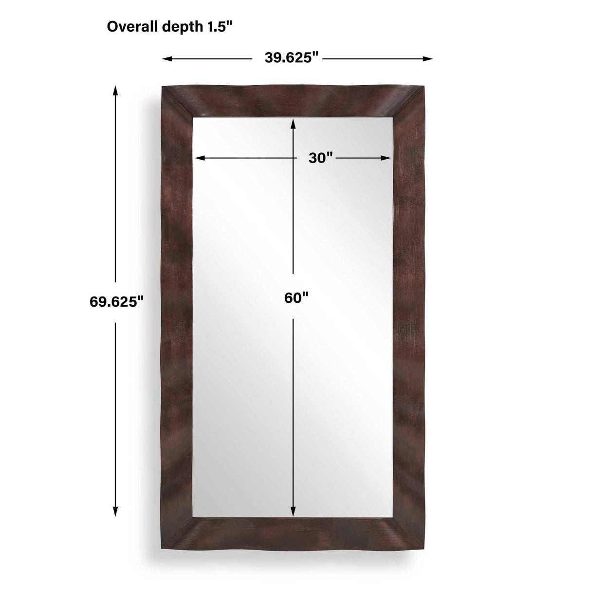 Modern European furniture - Wavy Wood Framed Mirror - www.oroa.com