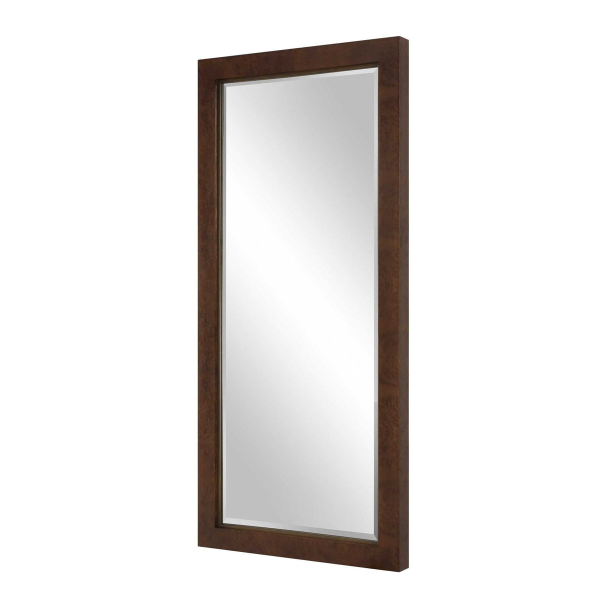 Modern European furniture - Burl Veneer Tall Mirror - www.oroa.com