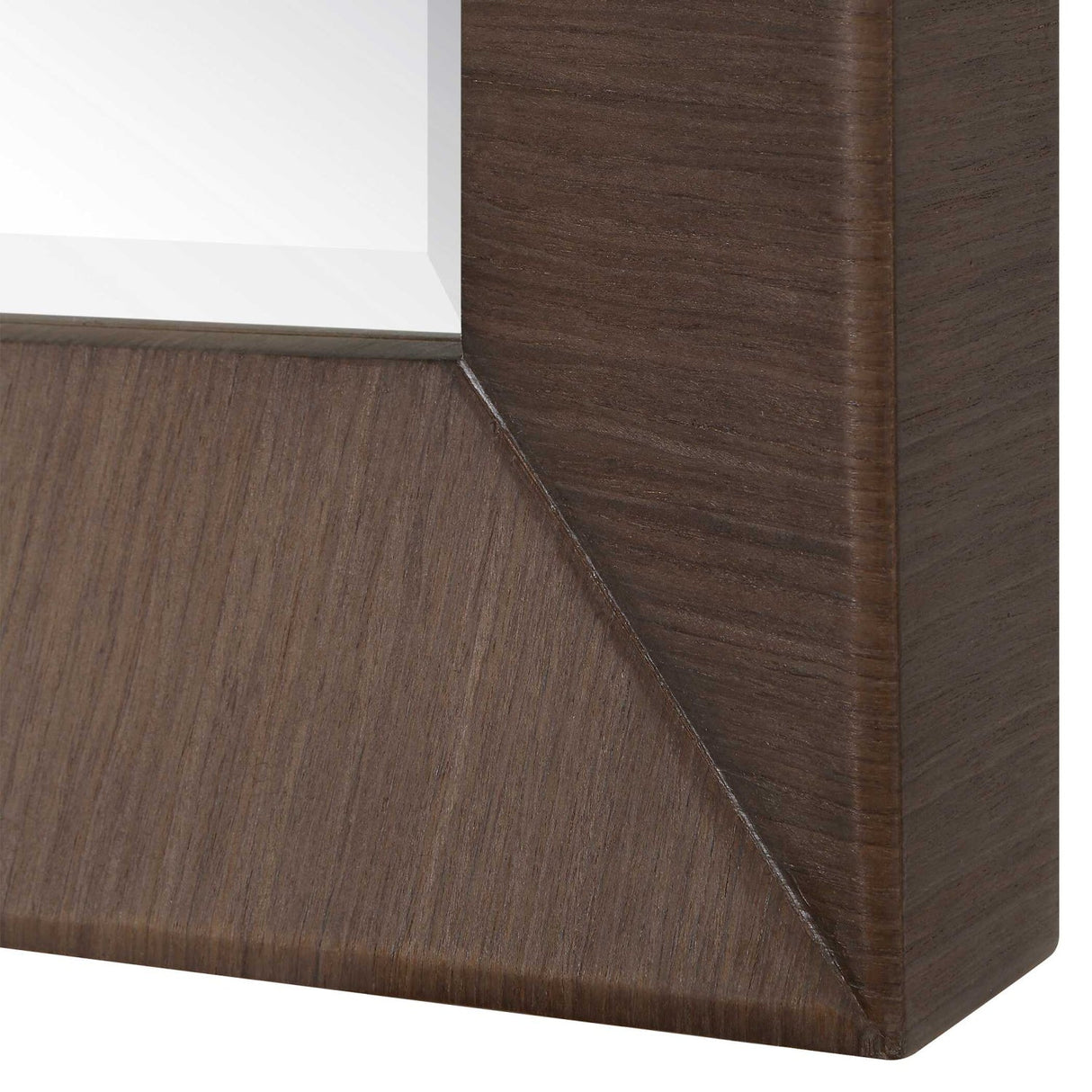 Modern European furniture - Natural Walnut Veneer Tall Mirror - www.oroa.com