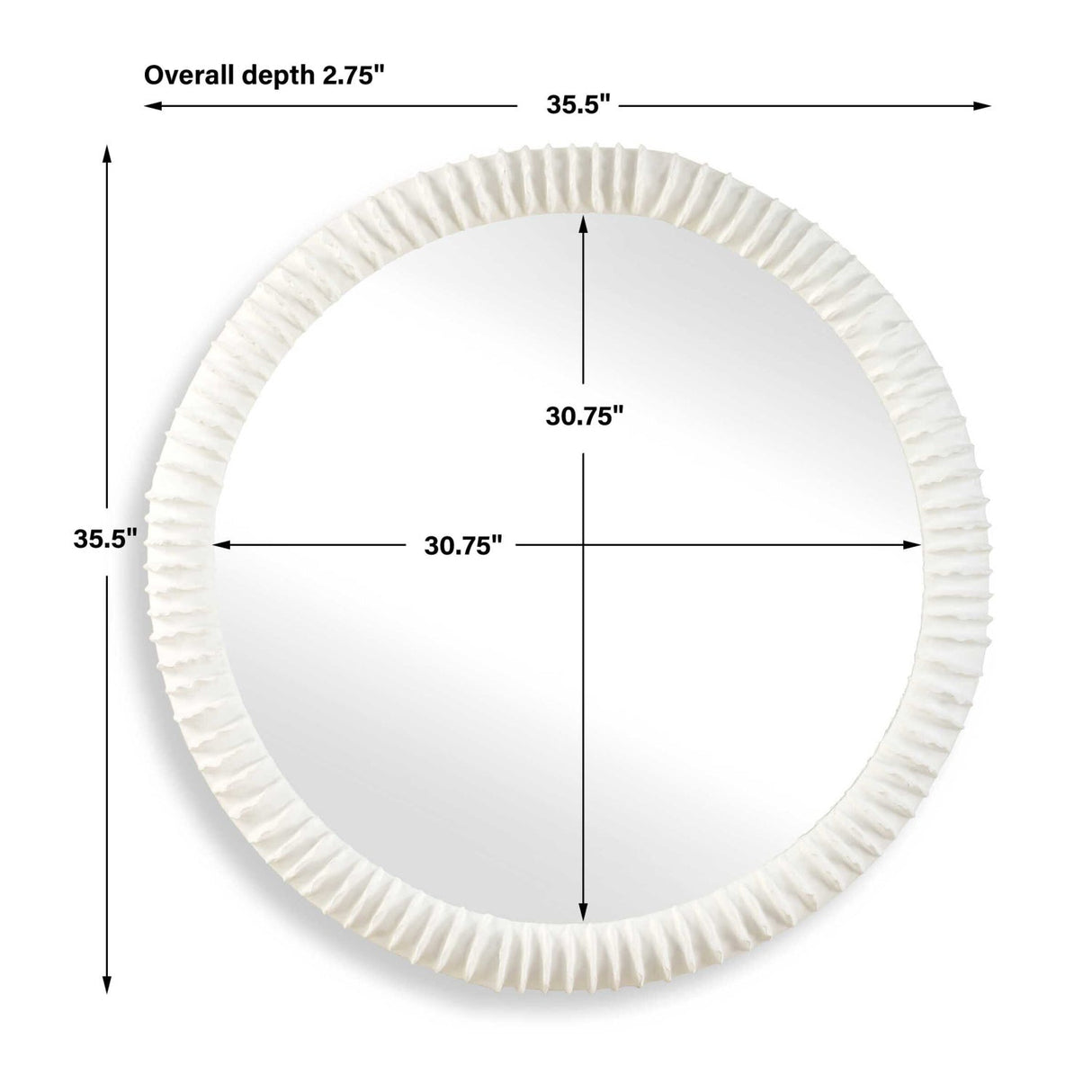 Modern European furniture - Arched Seagrass Mirror - www.oroa.com