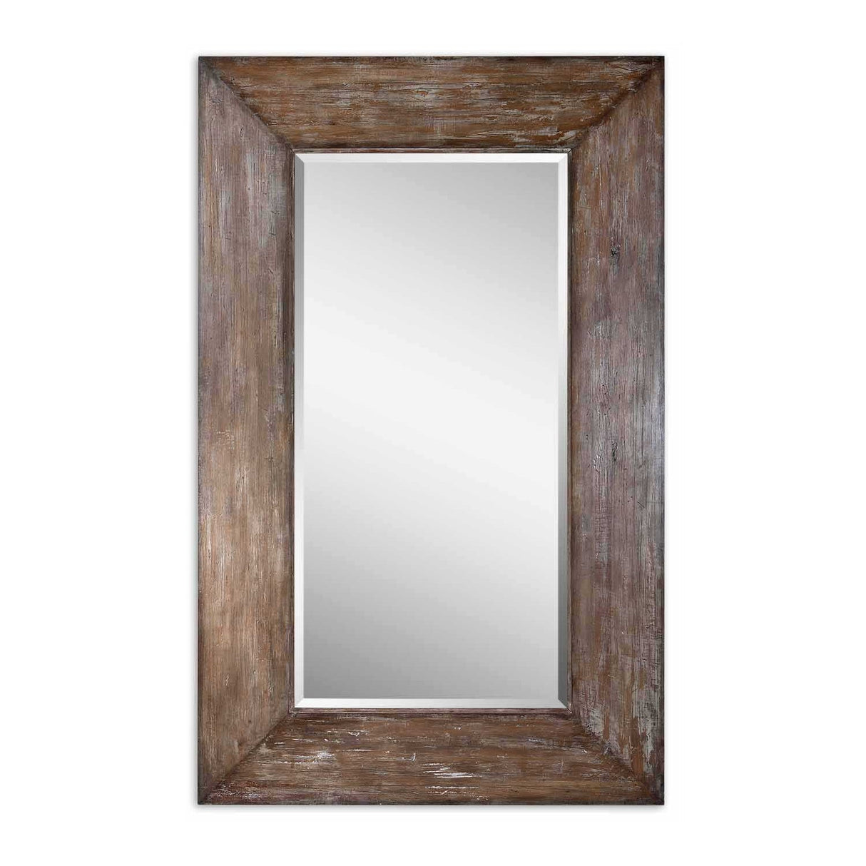Modern European furniture - Distressed Beveled Mirror - www.oroa.com