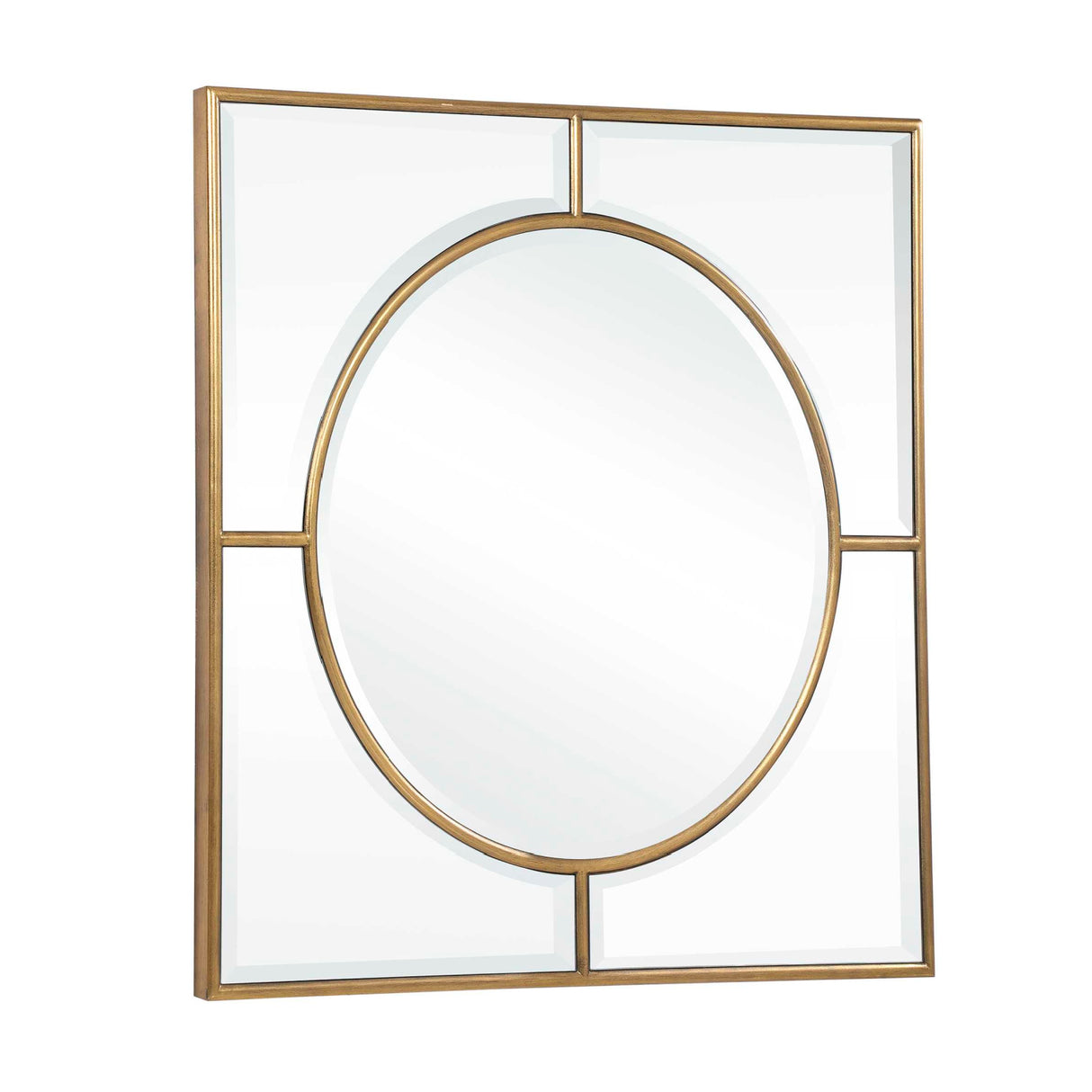 Modern European furniture - Gold Square Mirror - www.oroa.com