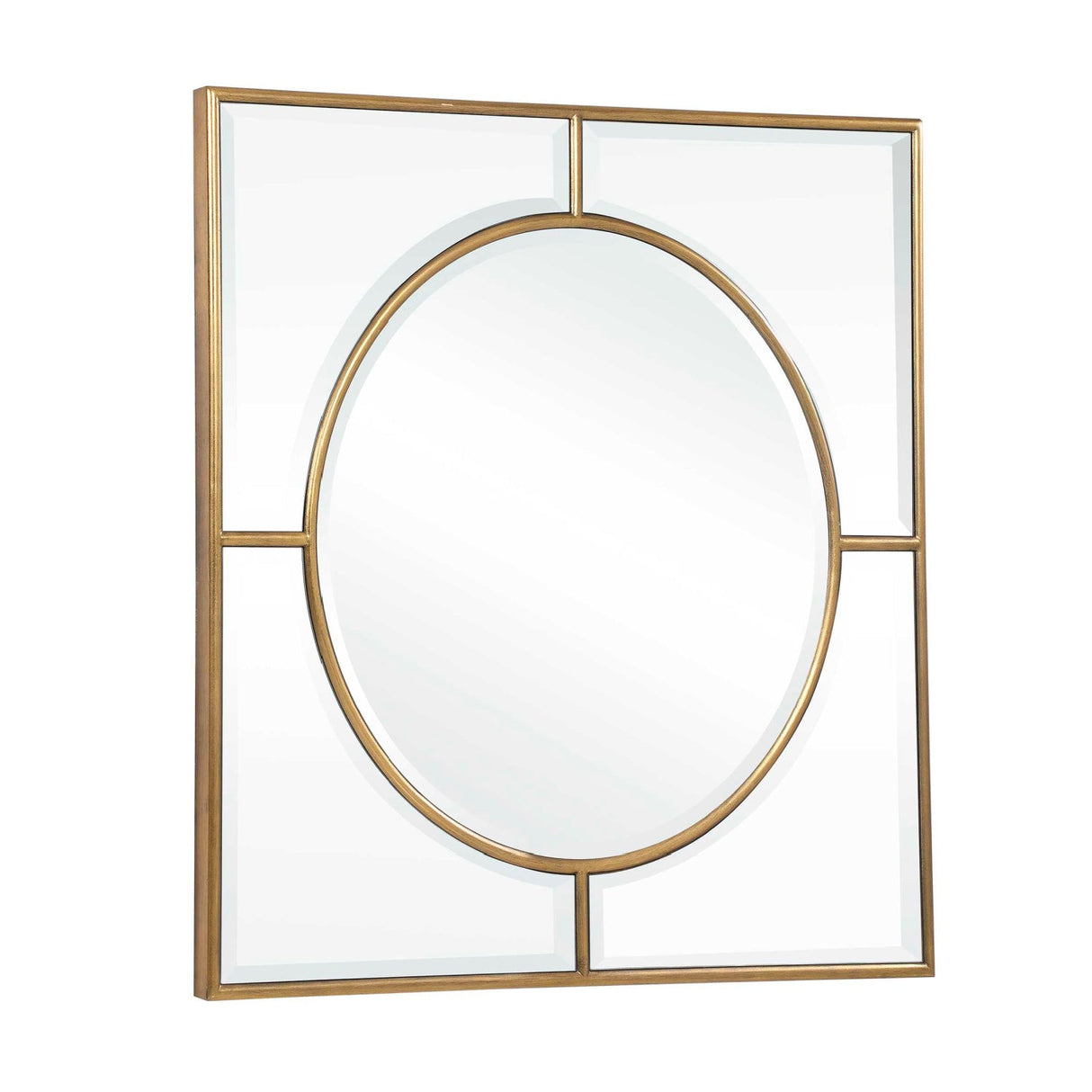 Modern European furniture - Gold Square Mirror - www.oroa.com