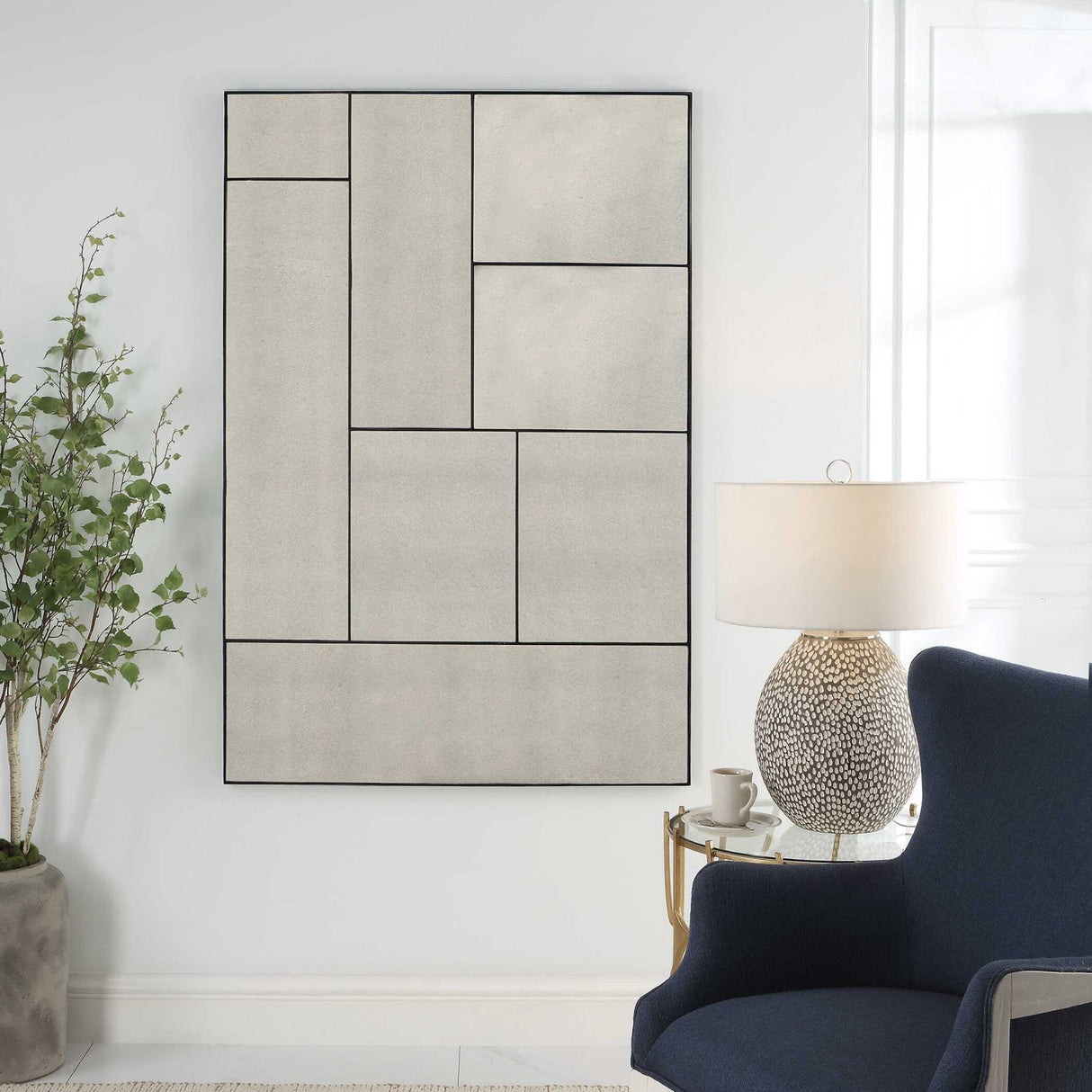 Modern European furniture - Multi-Panel Antique Style Mirror - www.oroa.com