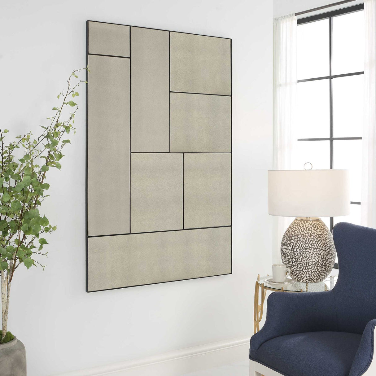 Modern European furniture - Multi-Panel Antique Style Mirror - www.oroa.com