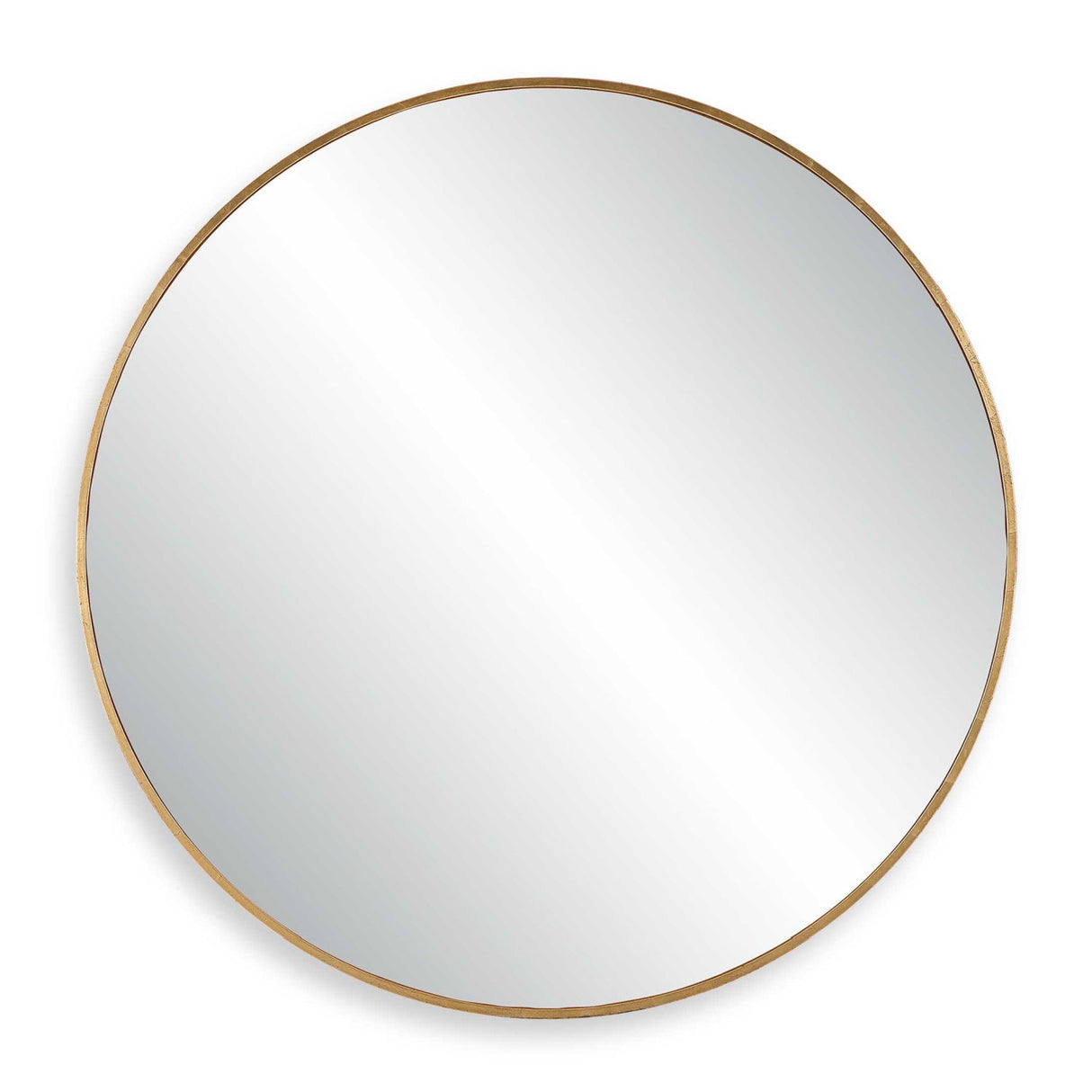Modern European furniture - Antique Gold Round Mirror - www.oroa.com