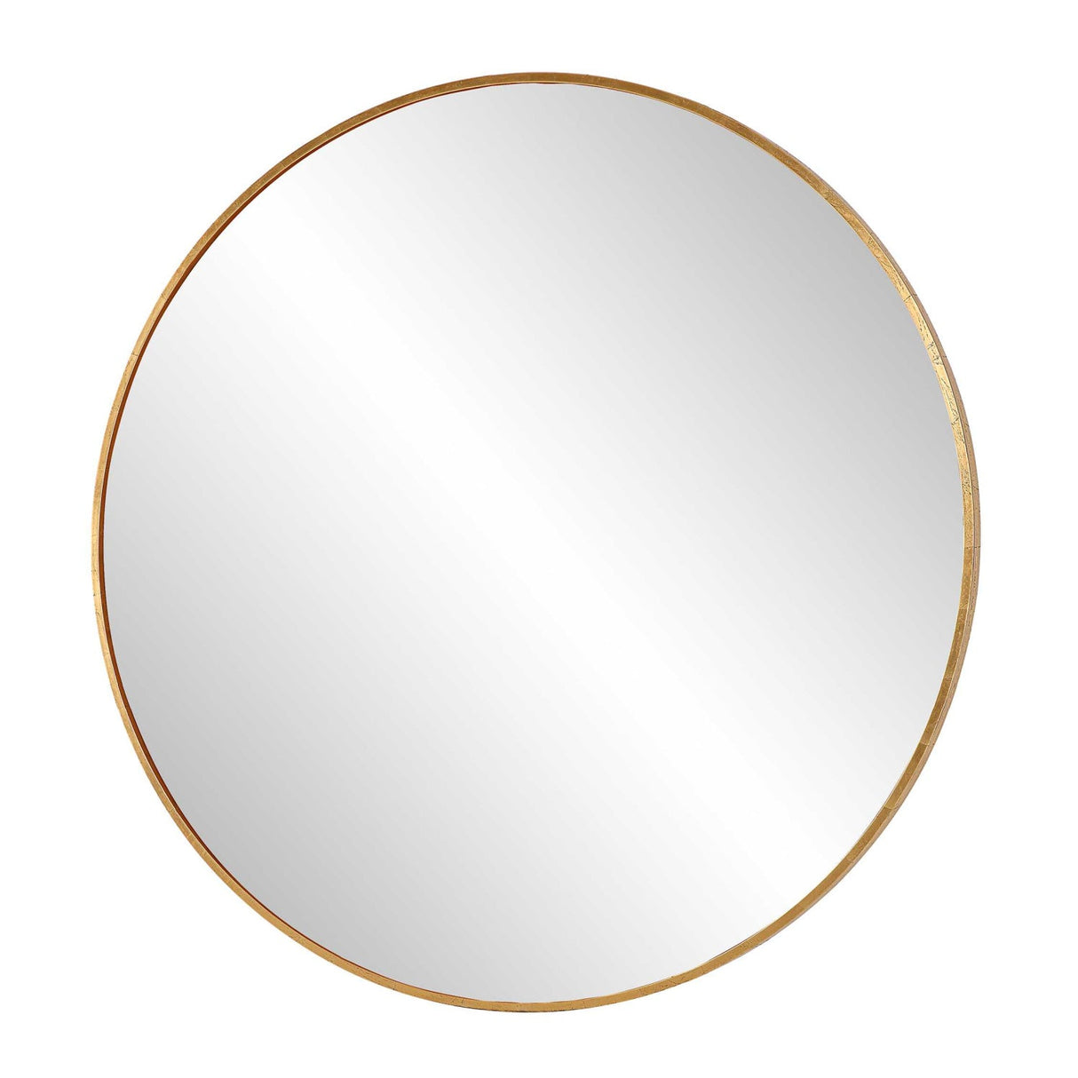 Modern European furniture - Antique Gold Round Mirror - www.oroa.com