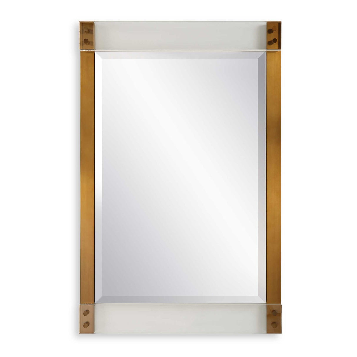 Modern European furniture - Brass Side Modern Mirror - www.oroa.com