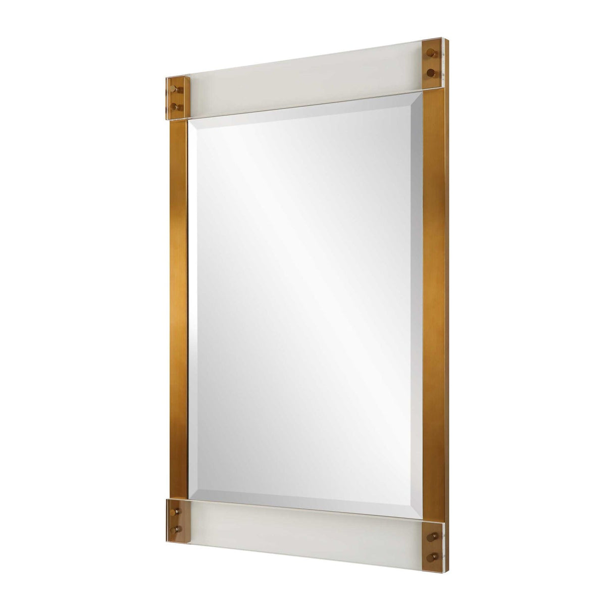 Modern European furniture - Brass Side Modern Mirror - www.oroa.com