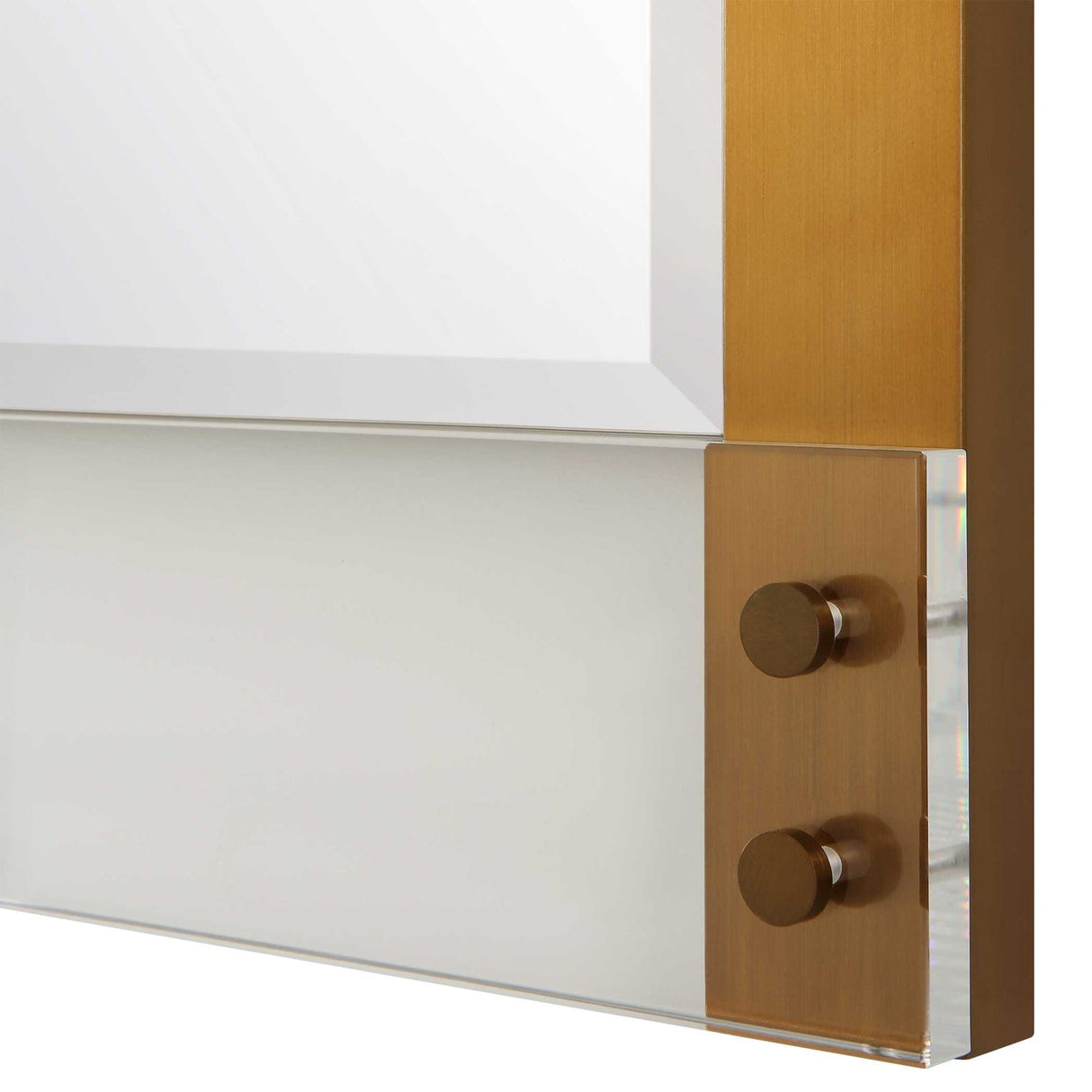 Modern European furniture - Brass Side Modern Mirror - www.oroa.com