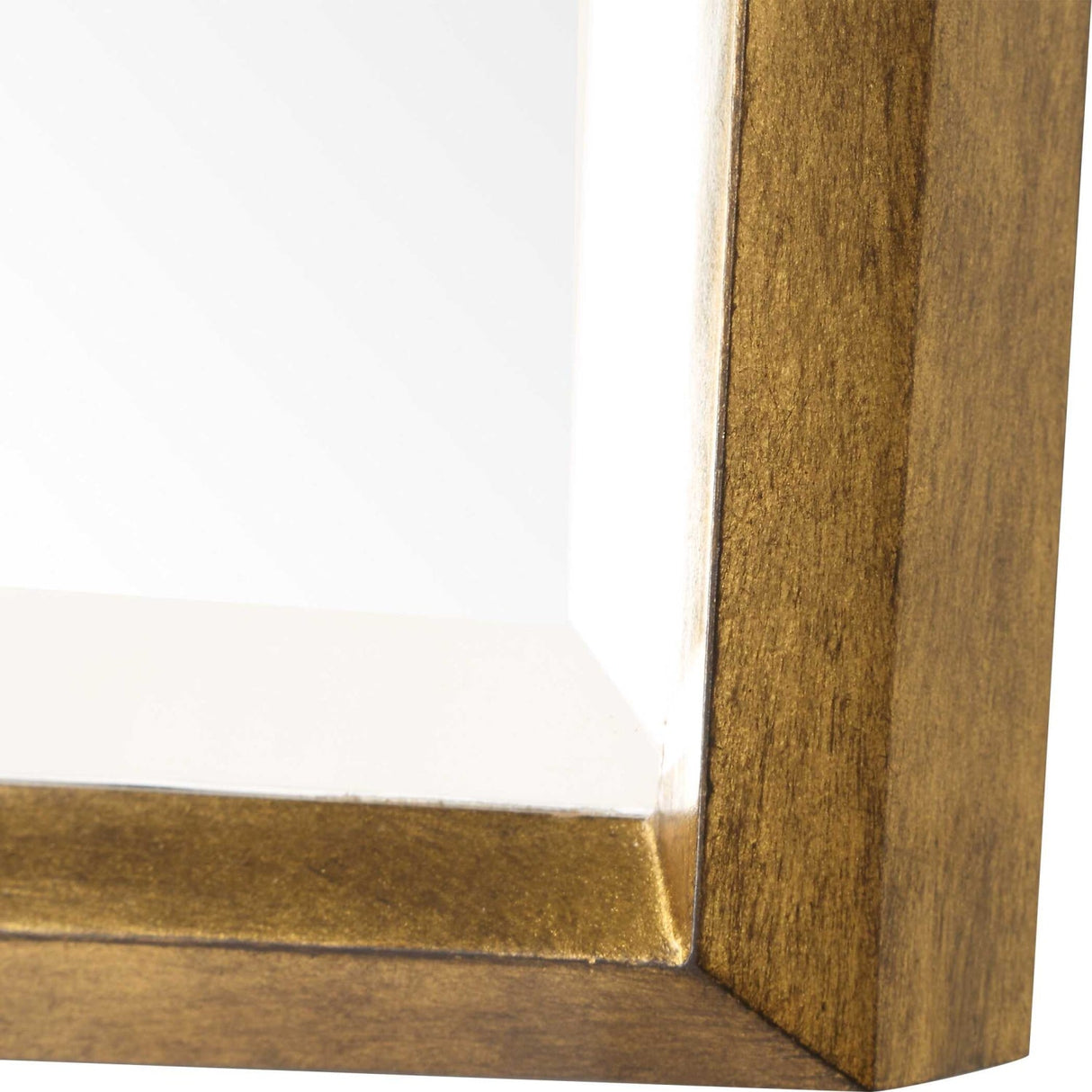 Modern European furniture - Gold Wooden Faceted Mirror - www.oroa.com