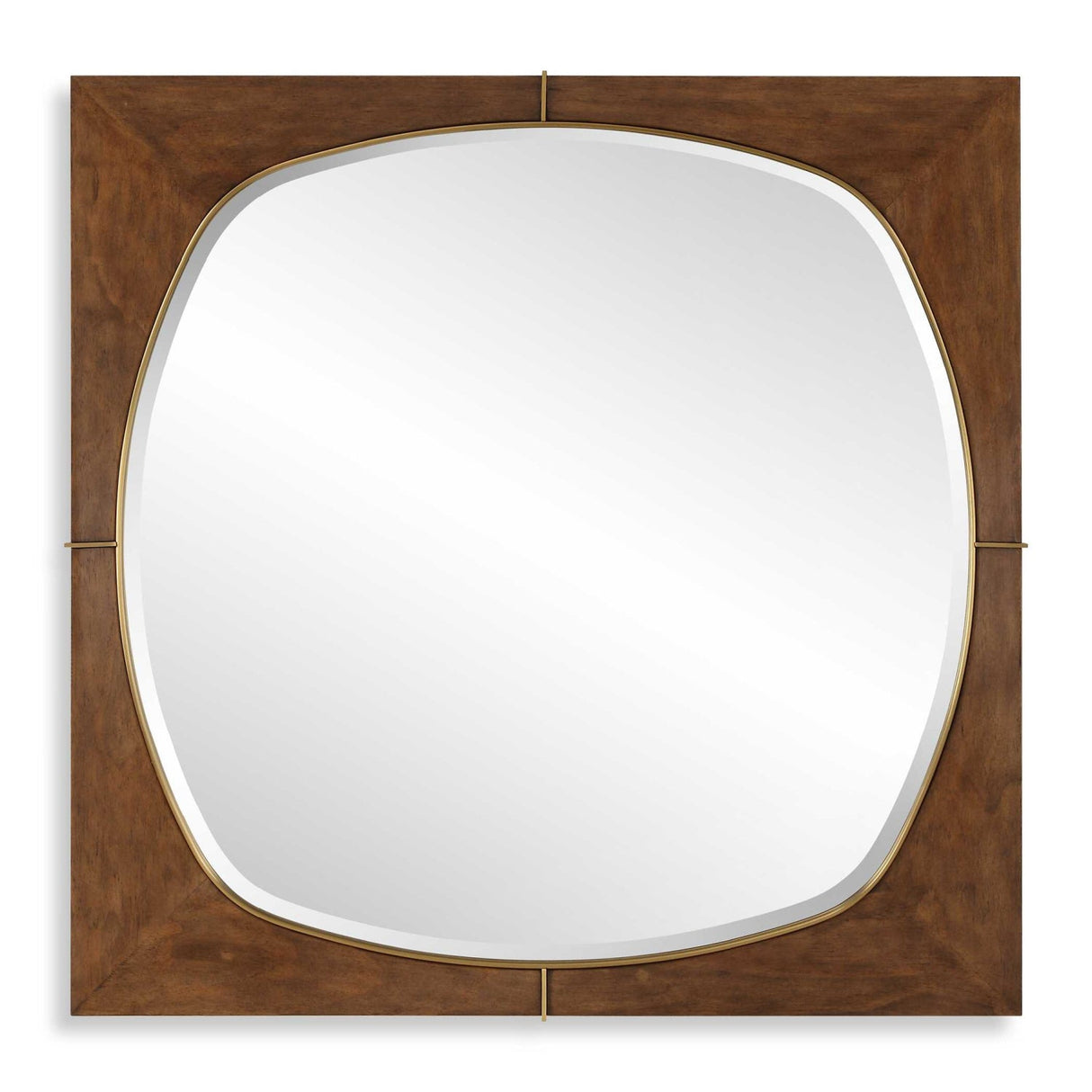 Modern European furniture - Solid Pine Wood Square Mirror - www.oroa.com