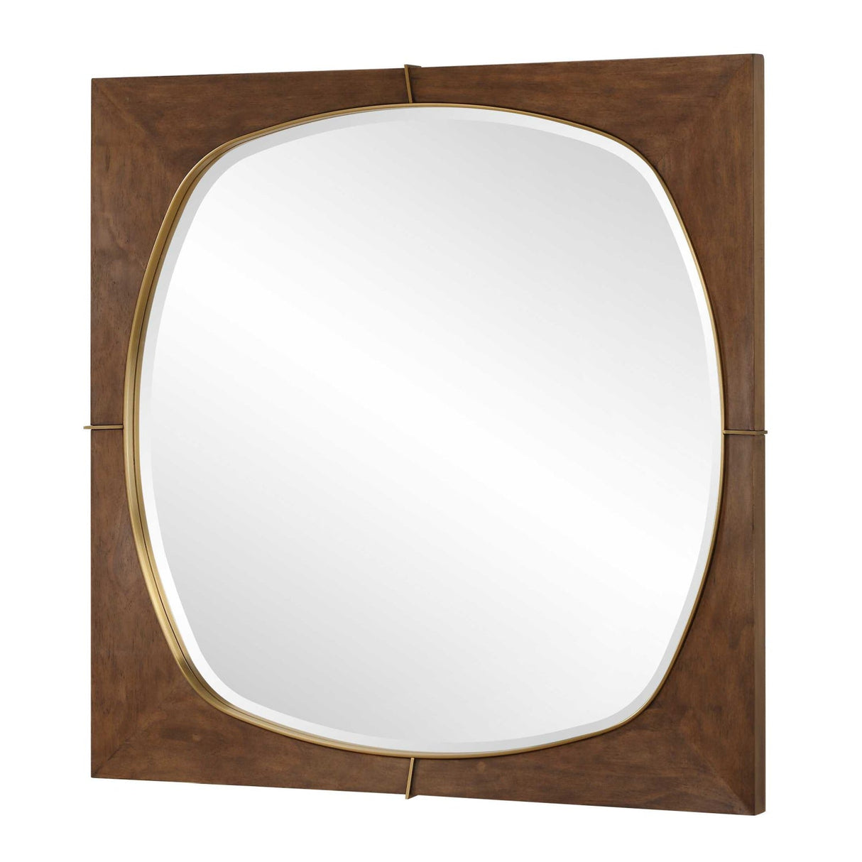 Modern European furniture - Solid Pine Wood Square Mirror - www.oroa.com