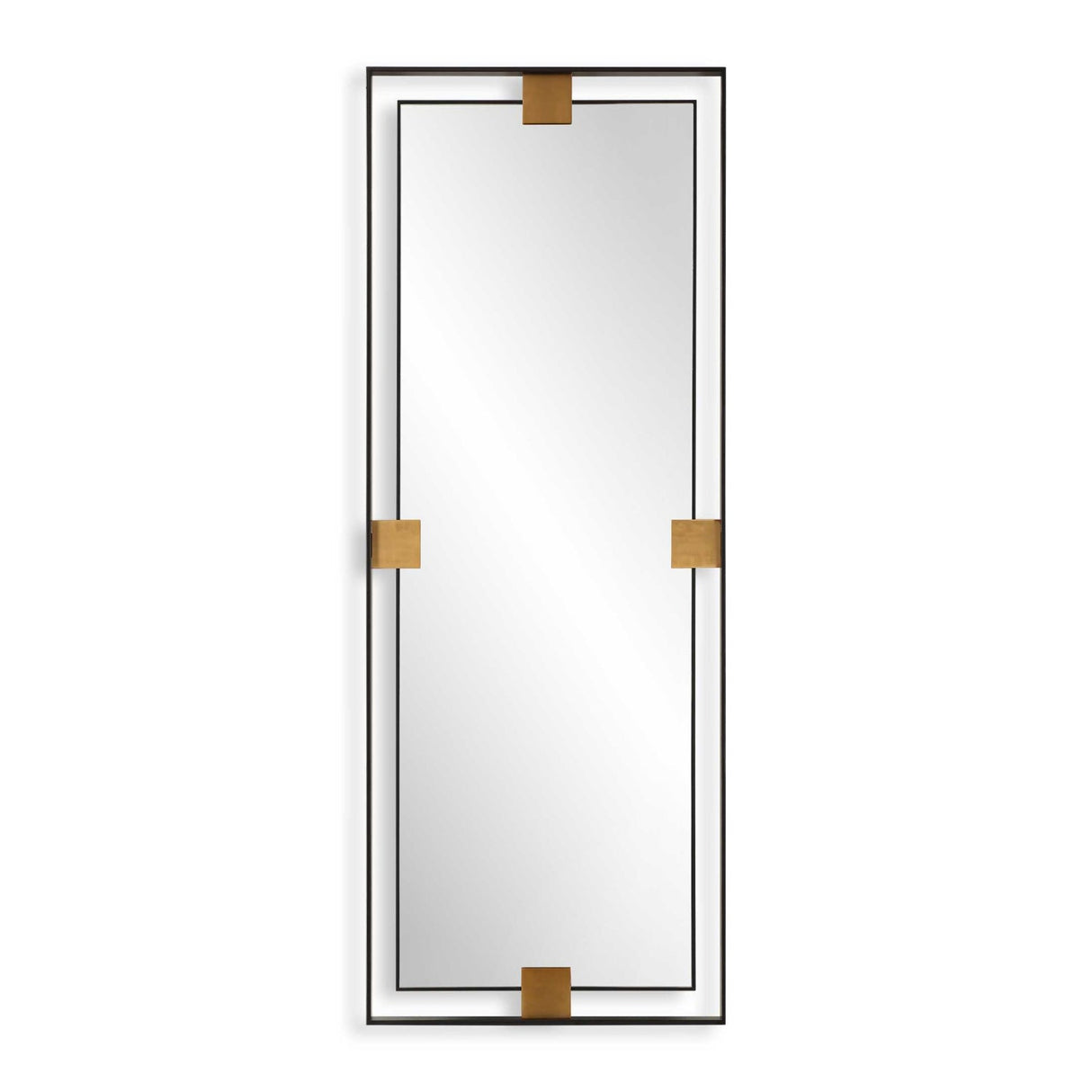 Modern European furniture - Metal Free-Floating Framed Mirror - www.oroa.com