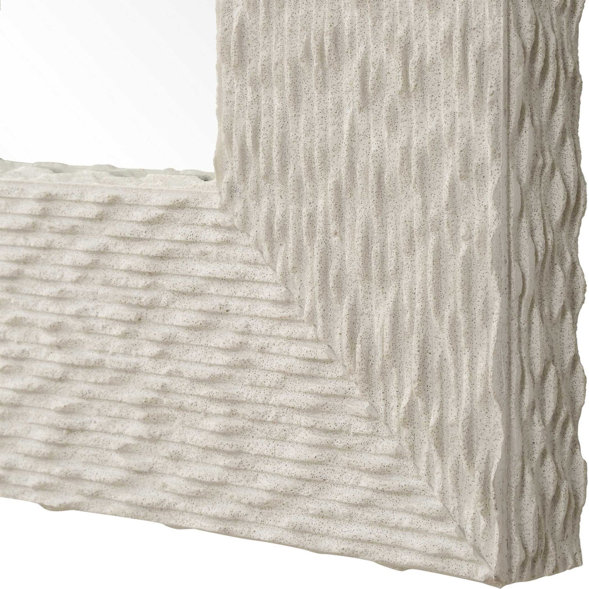 Modern European furniture - Cream Man-Made Stone Mirror - www.oroa.com