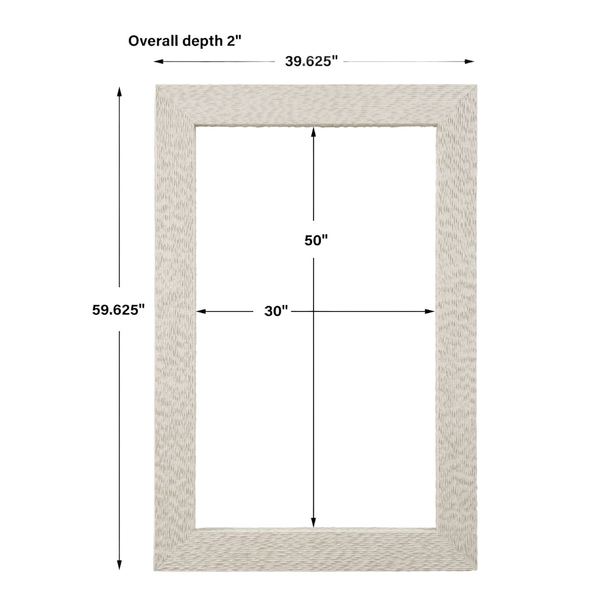 Modern European furniture - Cream Man-Made Stone Mirror - www.oroa.com