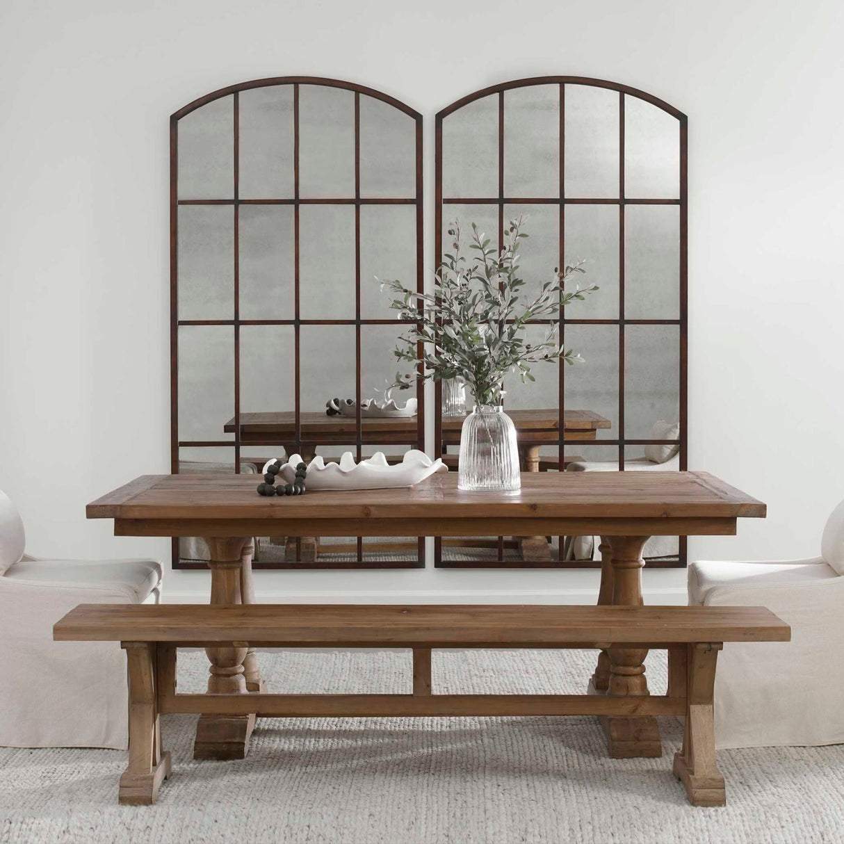 Modern European furniture - Bronze Arch Large Mirror - www.oroa.com
