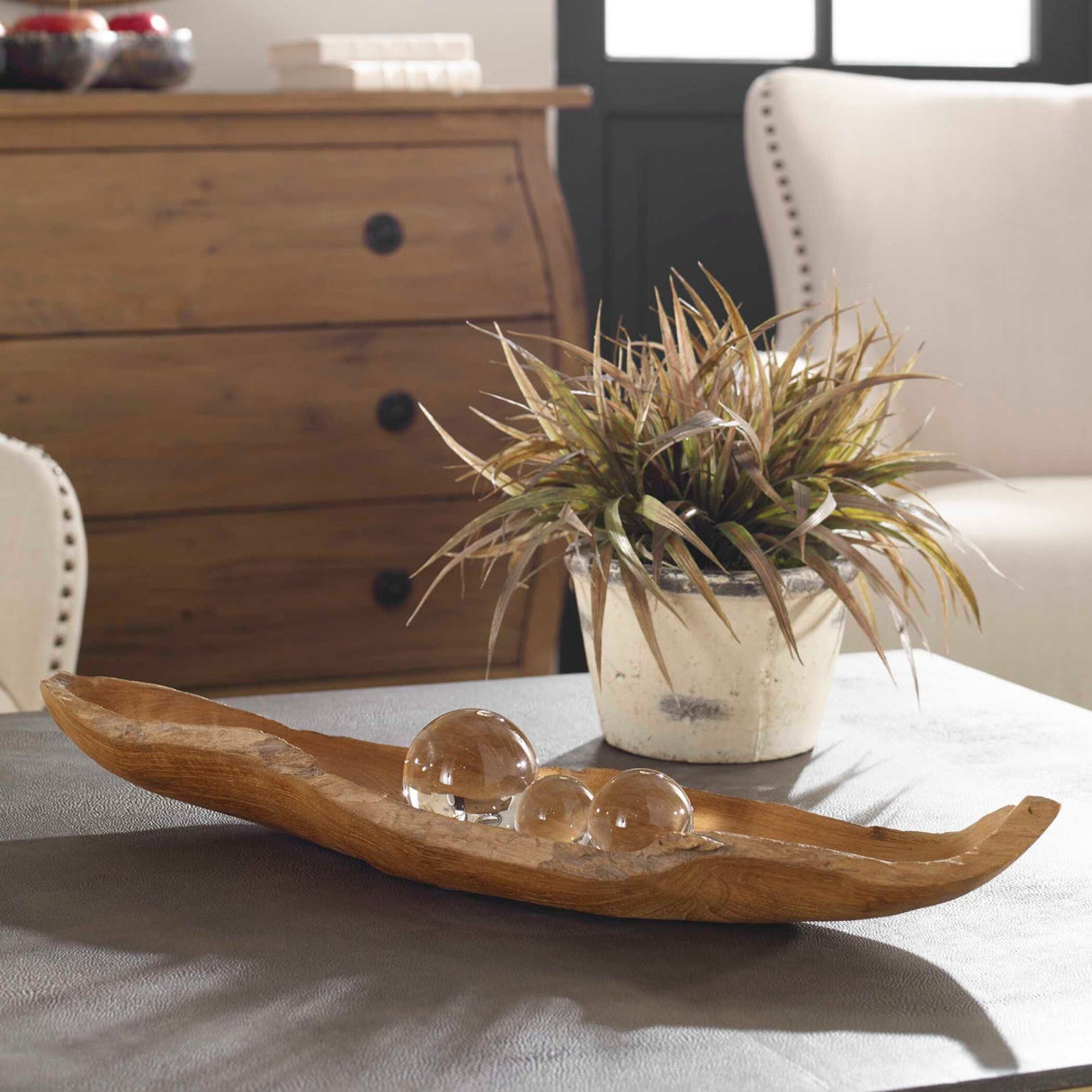 Modern European furniture - Natural Wood Indoor/Outdoor Bowl - www.oroa.com