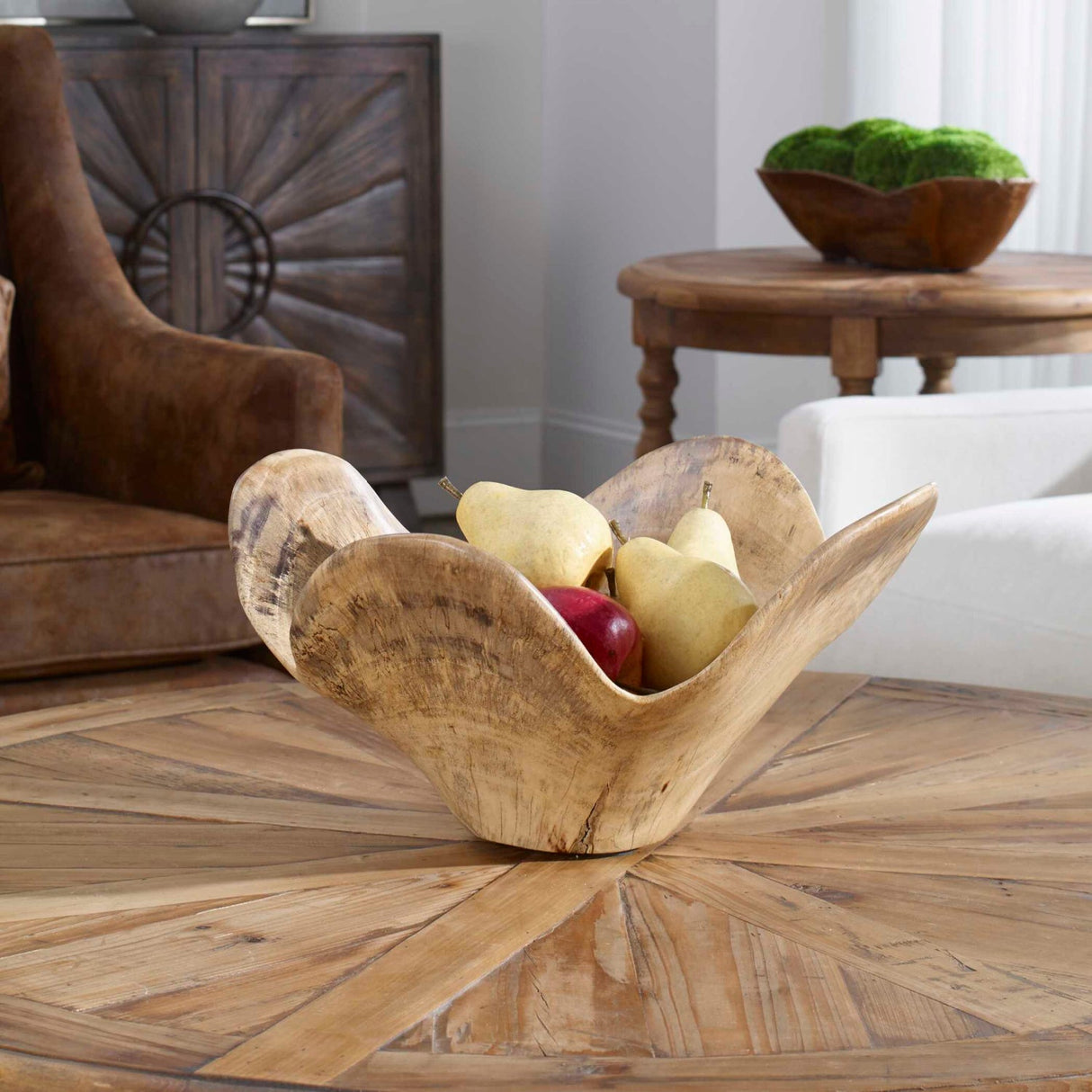 Modern European furniture - Natural Wood Bowl - www.oroa.com
