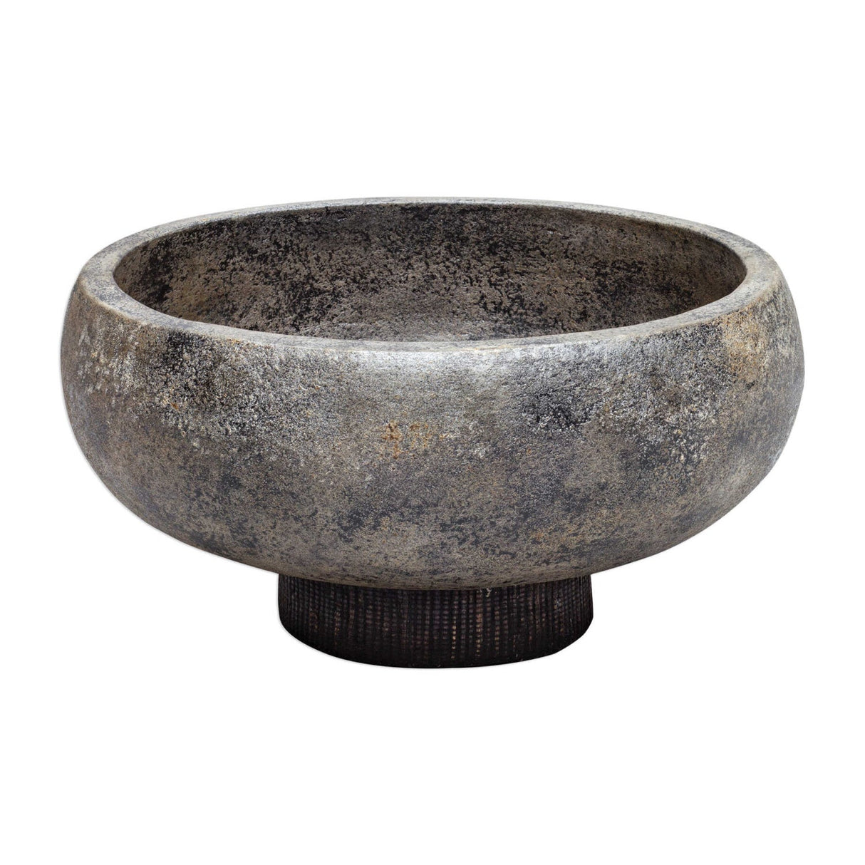 Modern European furniture - Aged Black Terracotta Bowl - www.oroa.com