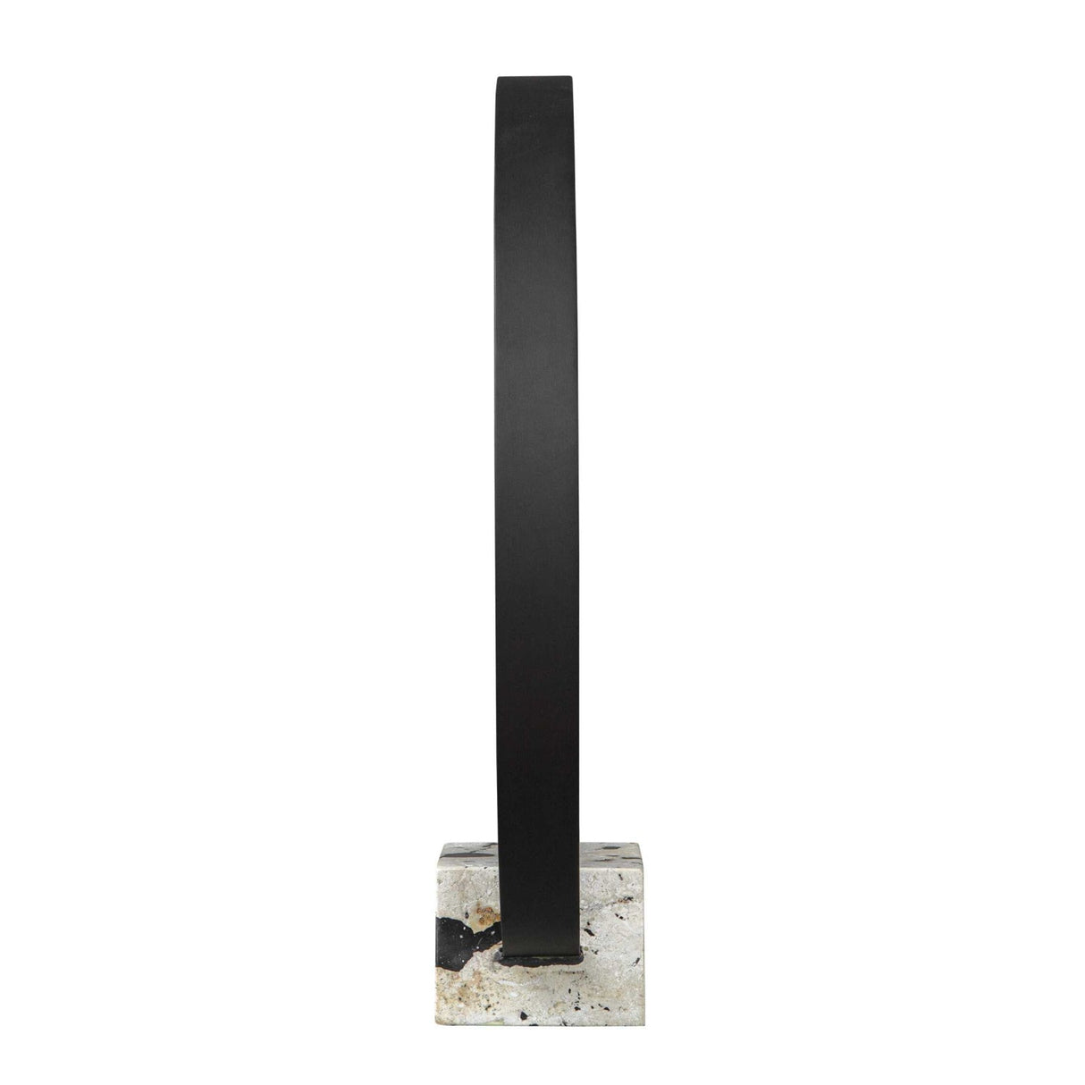 Modern European furniture - Black Circular Metal Sculpture - www.oroa.com