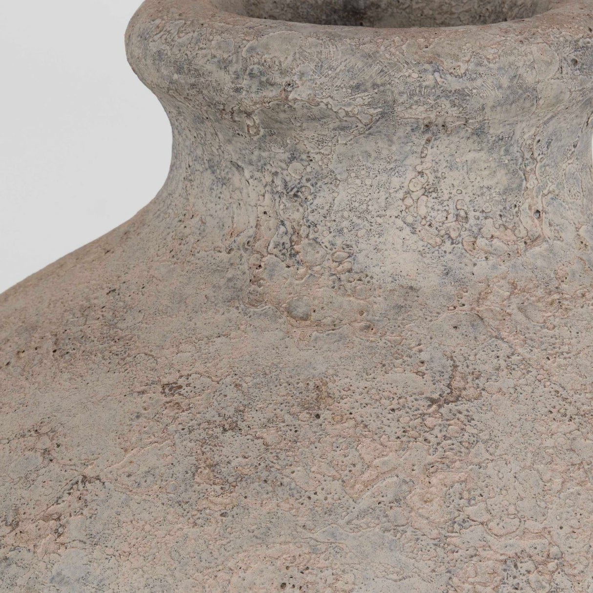 Modern European furniture - Rustic Concrete Ribbed Vase - www.oroa.com