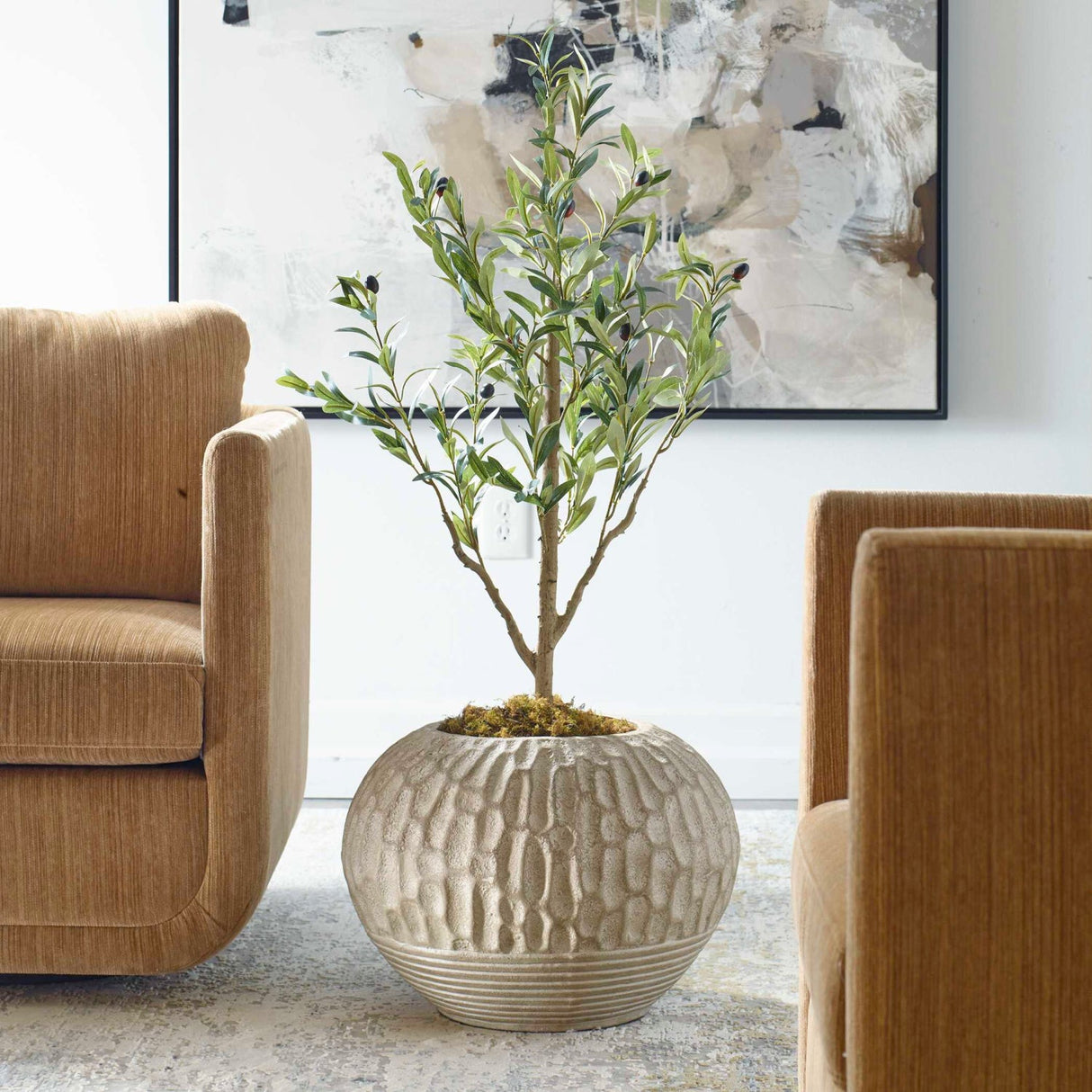 Modern European furniture - Carved Terracotta Planter - www.oroa.com