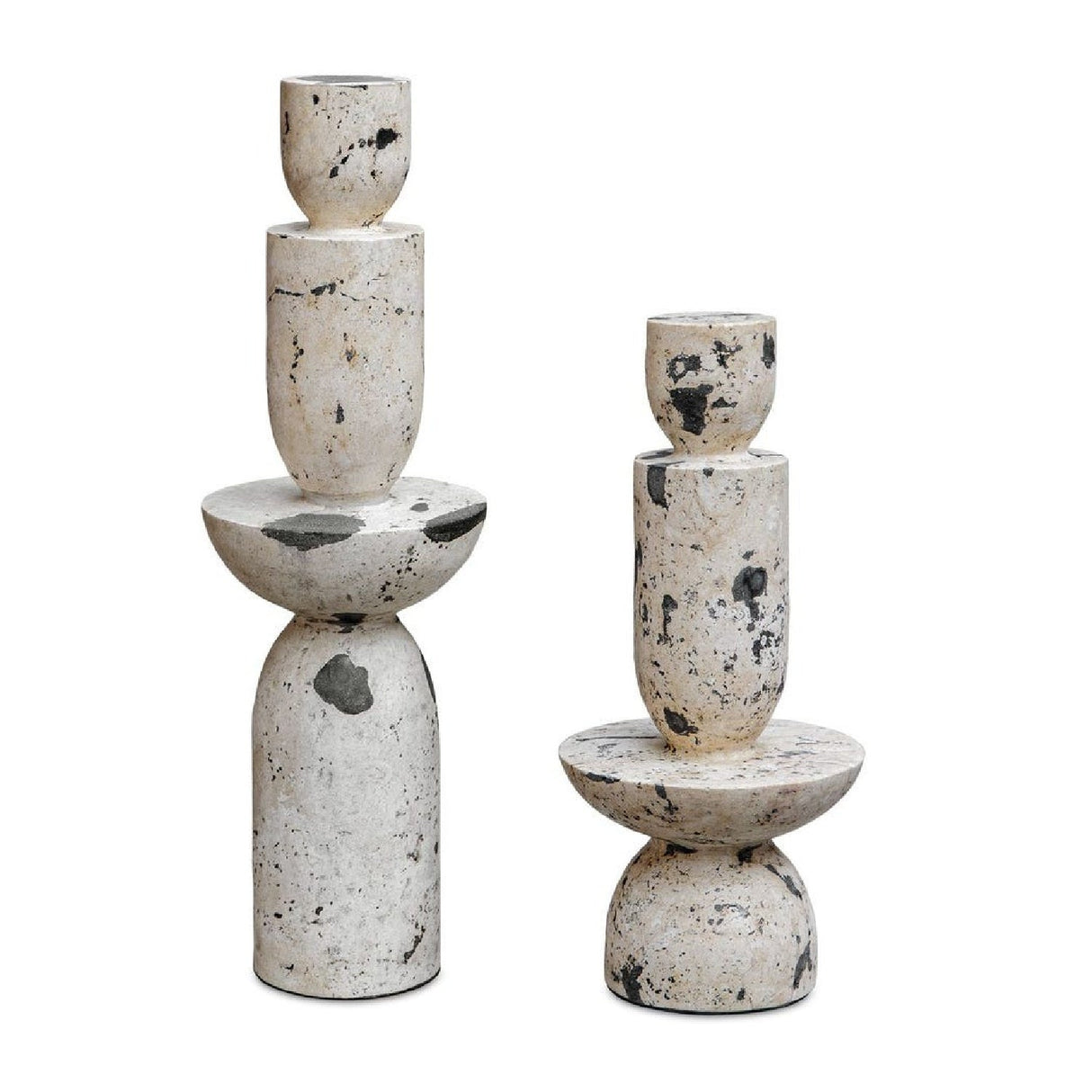 Natural Limestone Indoor/Outdoor Tower Sculptures (2) | Uttermost Nouveau - www.oroa.com