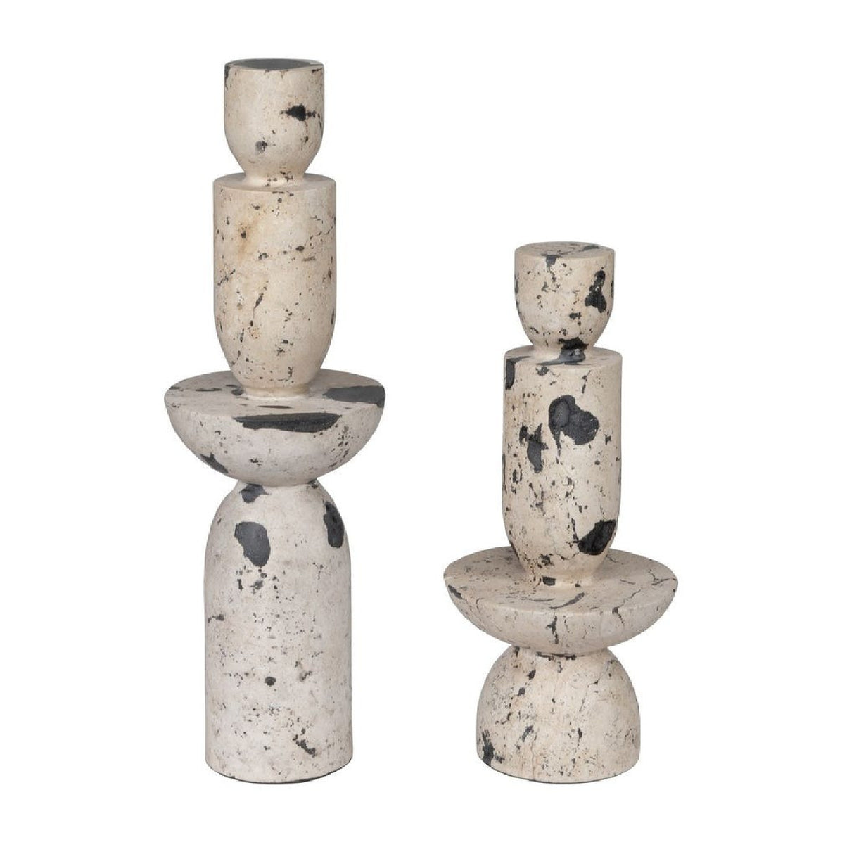 Natural Limestone Indoor/Outdoor Tower Sculptures (2) | Uttermost Nouveau - www.oroa.com