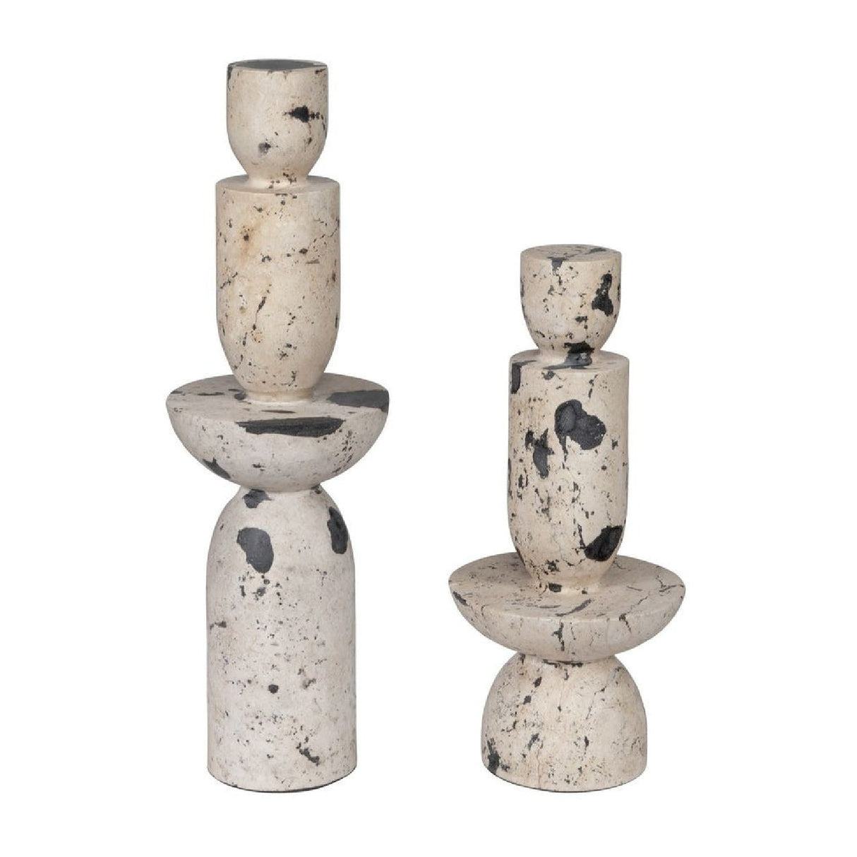 Natural Limestone Indoor/Outdoor Tower Sculptures (2) | Uttermost Nouveau - www.oroa.com