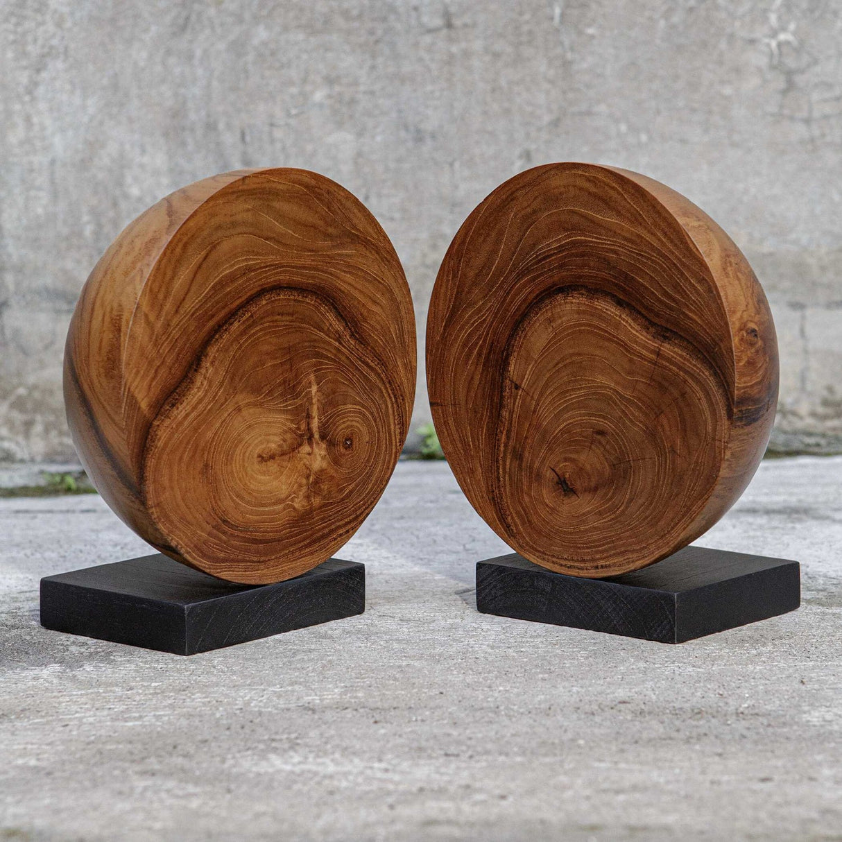 Modern European furniture - Natural Wood Modern Bookends - www.oroa.com