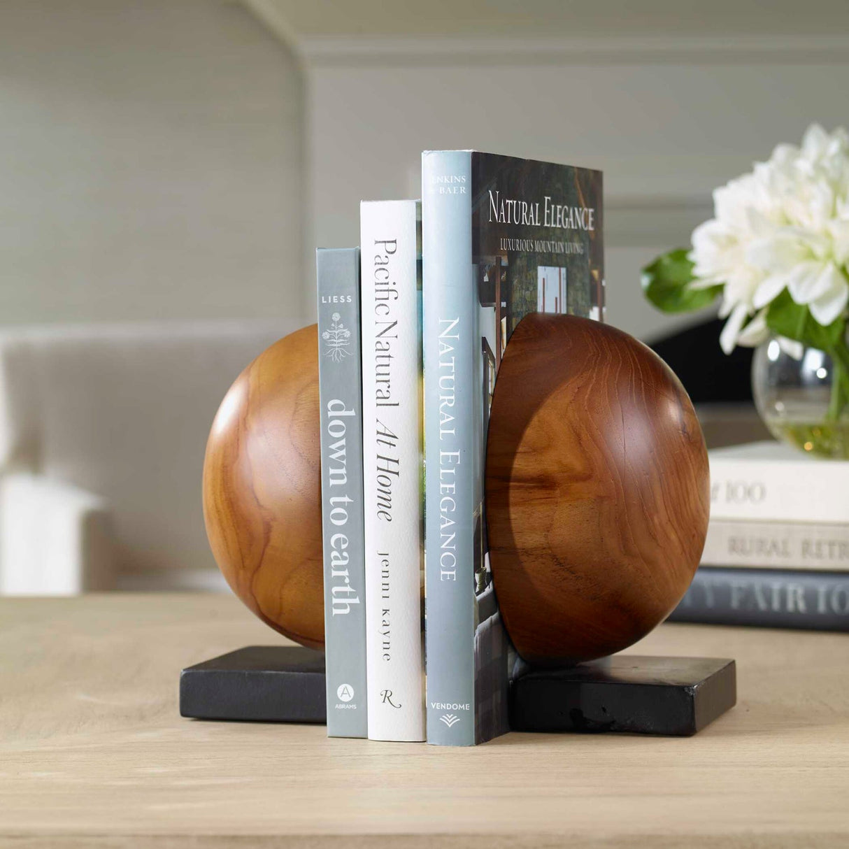 Modern European furniture - Natural Wood Modern Bookends - www.oroa.com