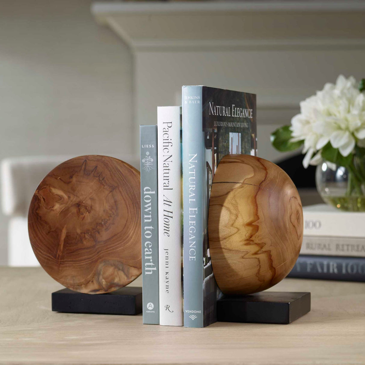 Modern European furniture - Natural Wood Modern Bookends - www.oroa.com