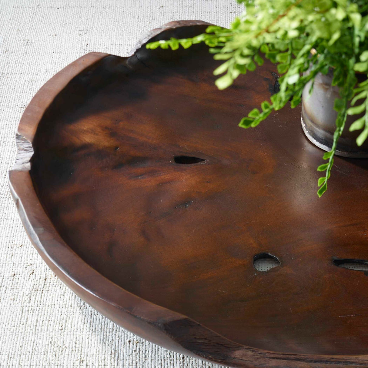 Modern European furniture - Round Teak Indoor/Outdoor Bowl - www.oroa.com