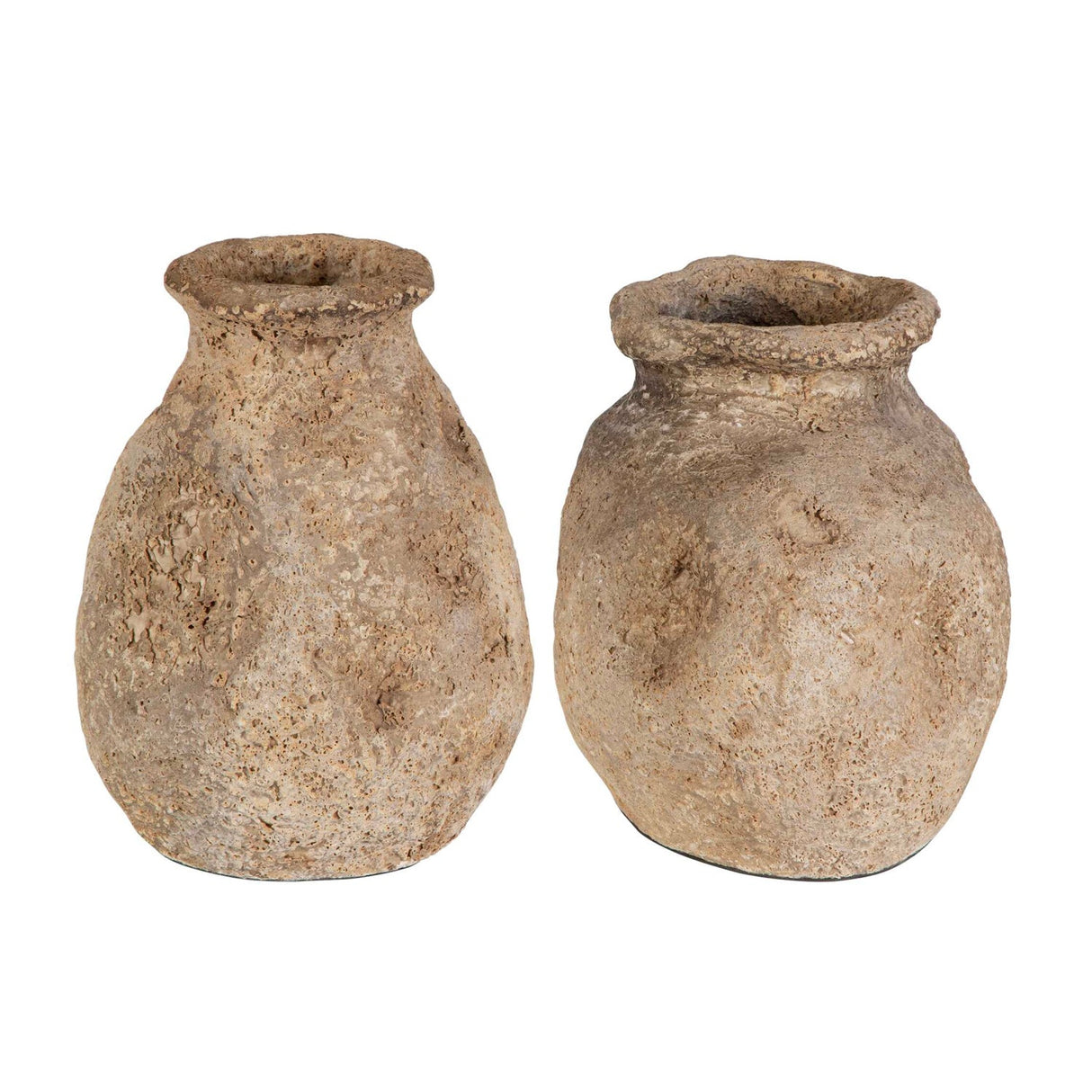 Modern European furniture - Brown Terracotta Indoor/Outdoor Vases (2) - www.oroa.com