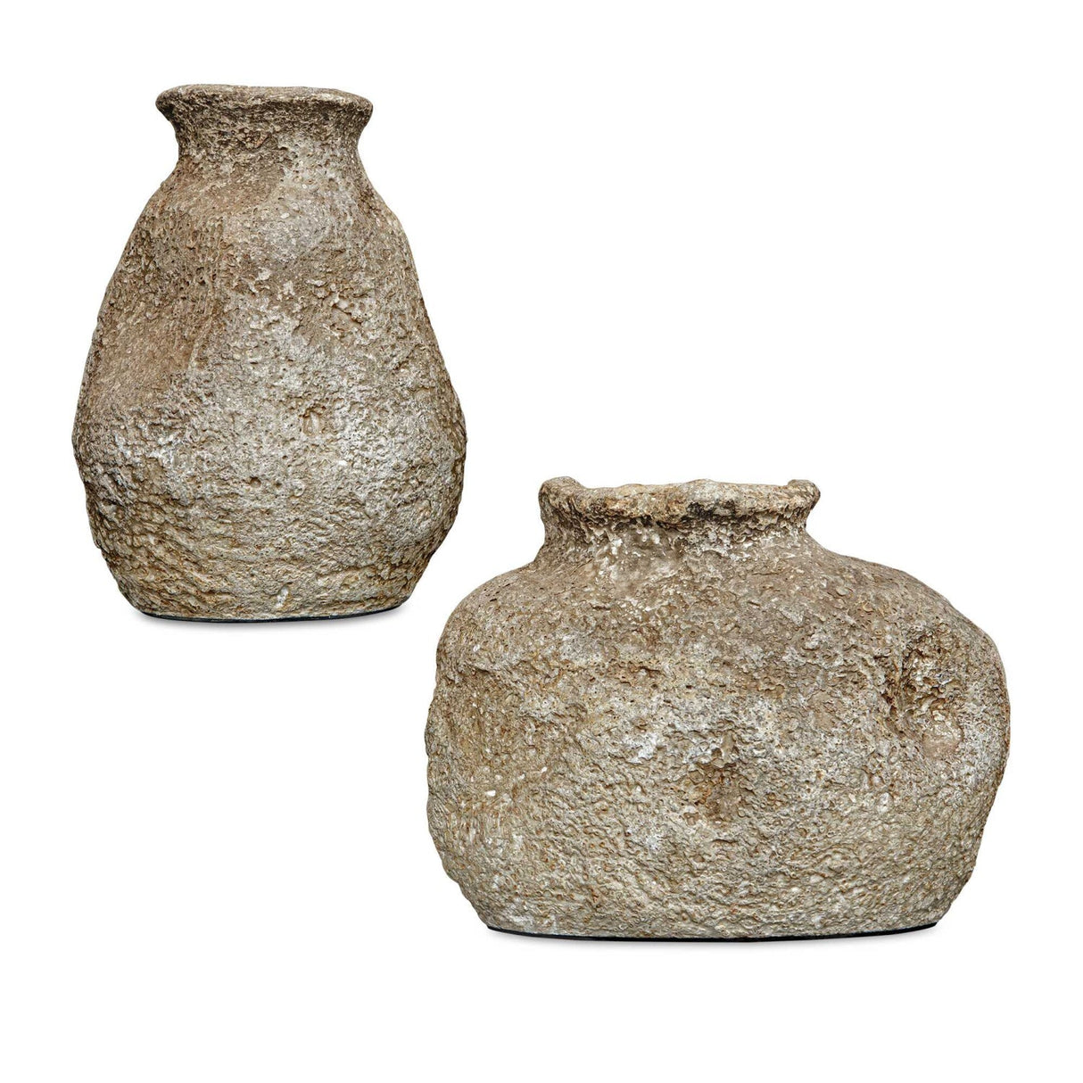 Modern European furniture - Brown Terracotta Indoor/Outdoor Vases (2) - www.oroa.com