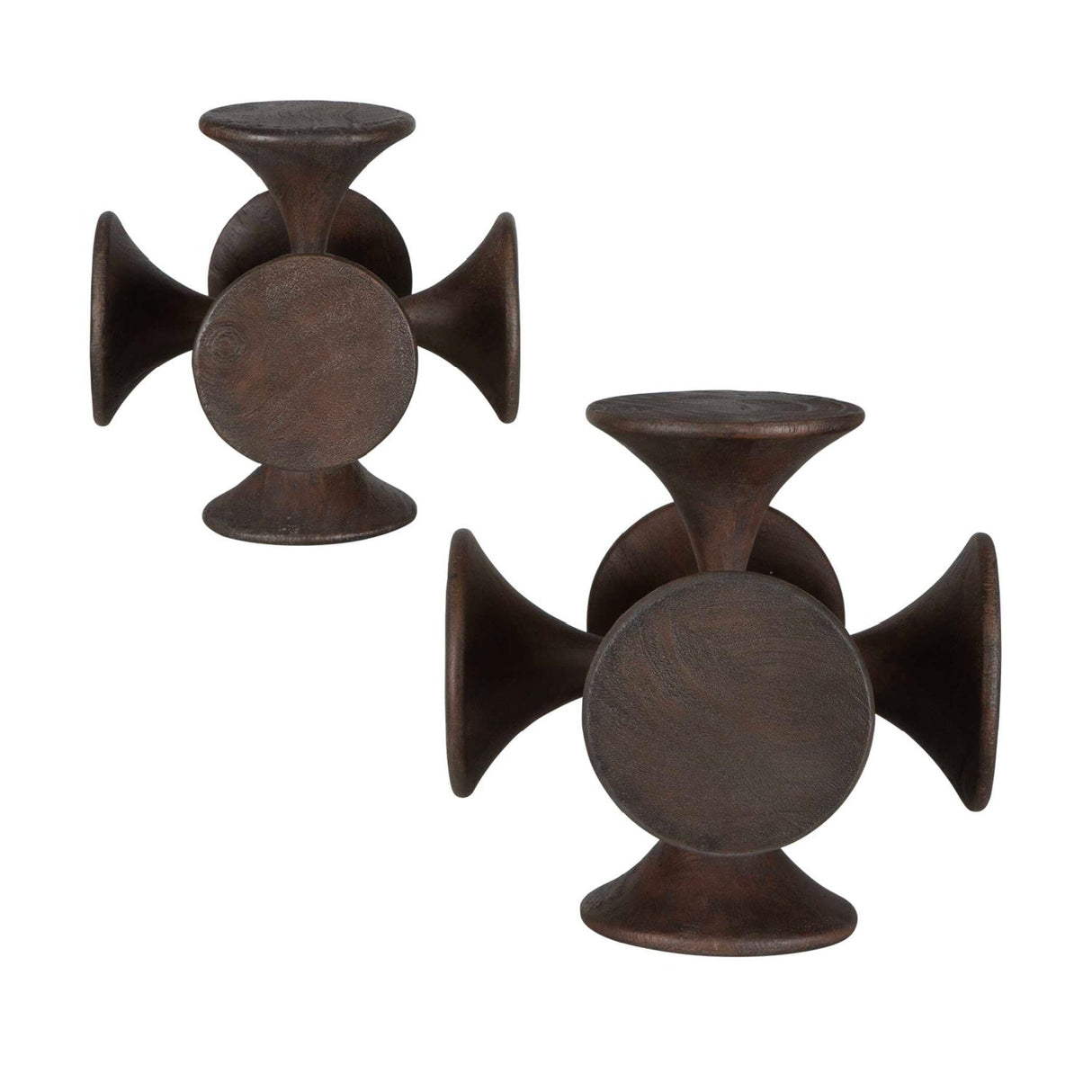 Modern European furniture - Dark Suar Wood Sculptures (2) - www.oroa.com