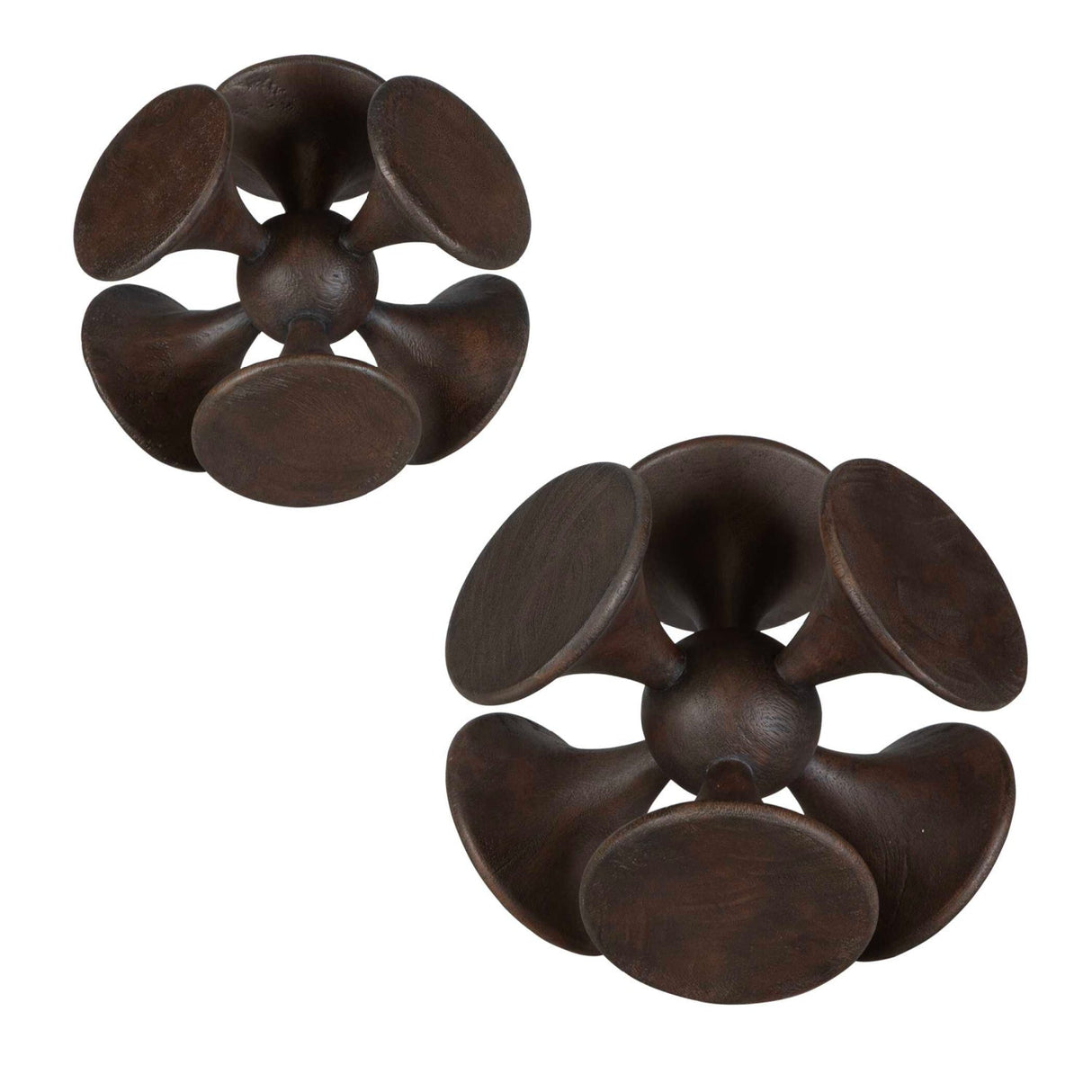 Modern European furniture - Dark Suar Wood Sculptures (2) - www.oroa.com