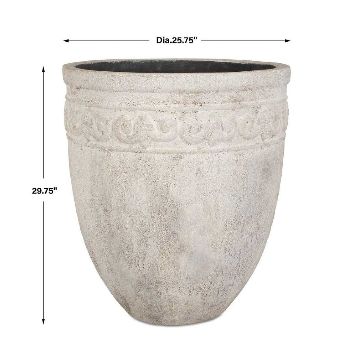 Modern European furniture - Carved Concrete Indoor/Outdoor Planter - www.oroa.com