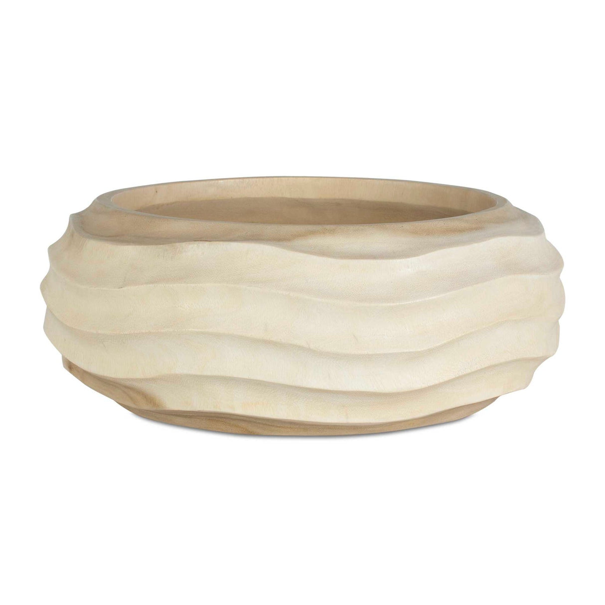 Modern European furniture - Bleached Suar Wood Bowl - www.oroa.com